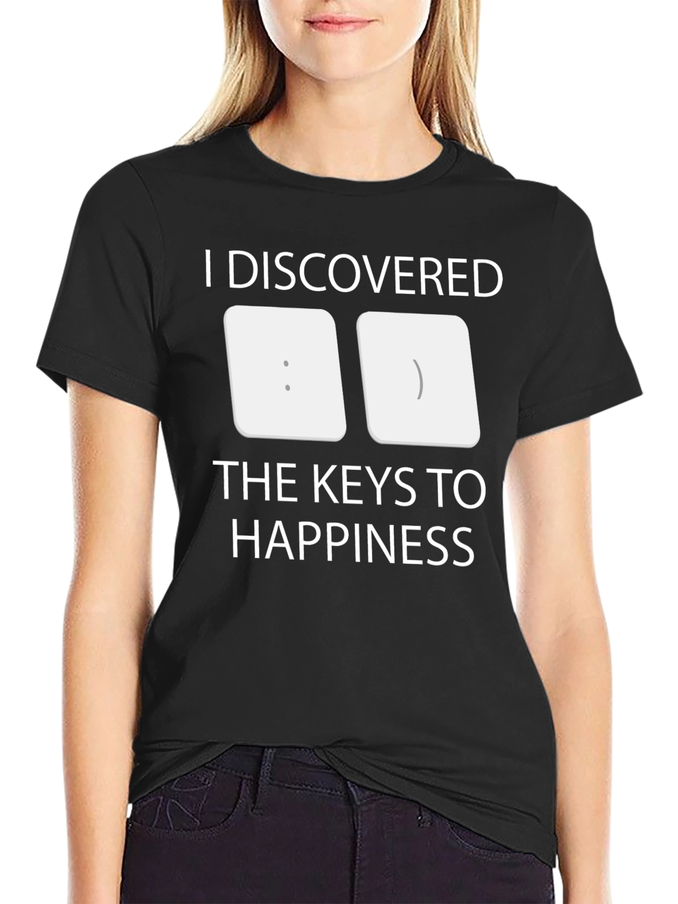 Keys to Happiness T-Shirt - Programmer Humor Tee