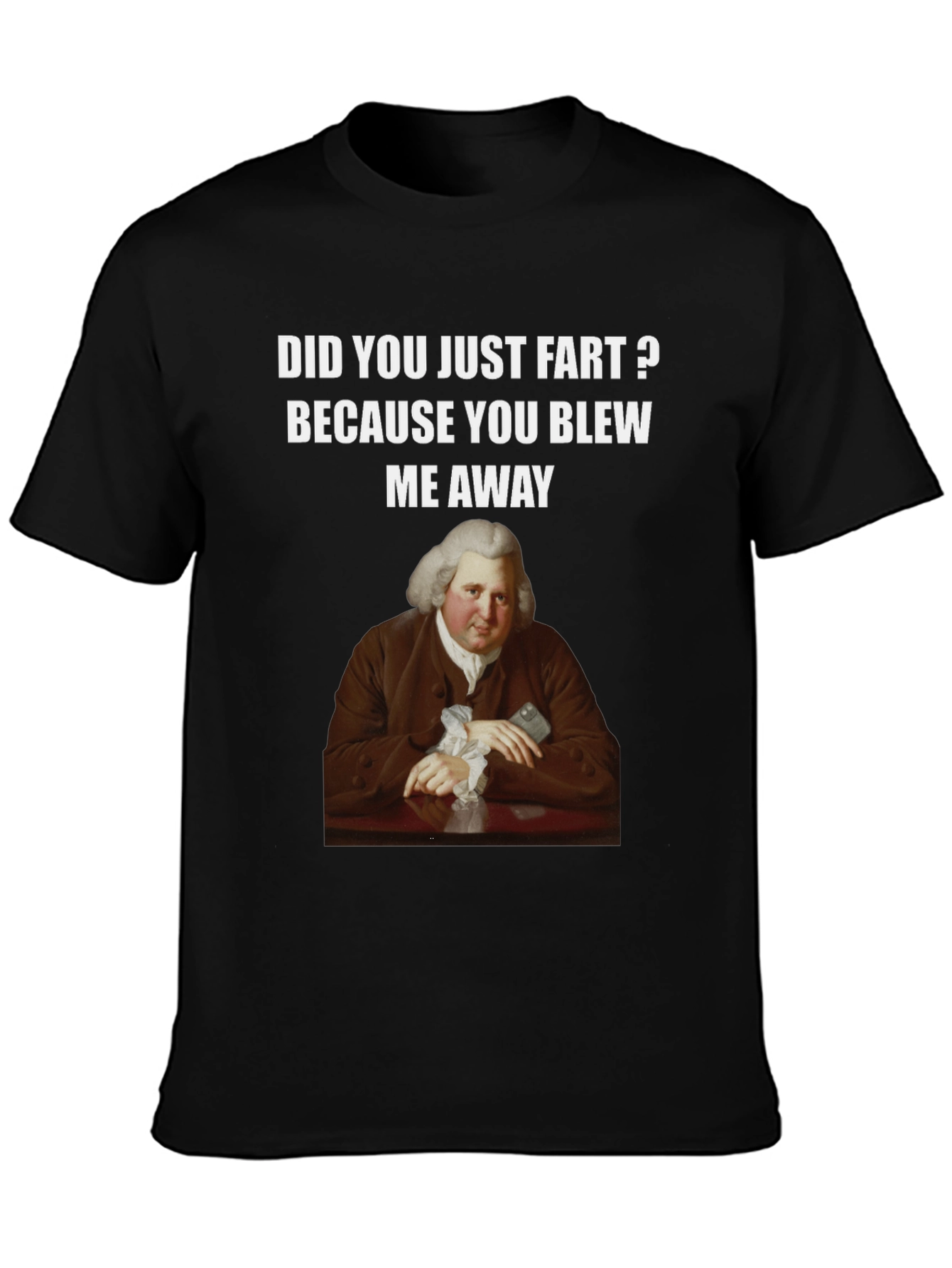 Humorous Fart T-Shirt with Classical Art
