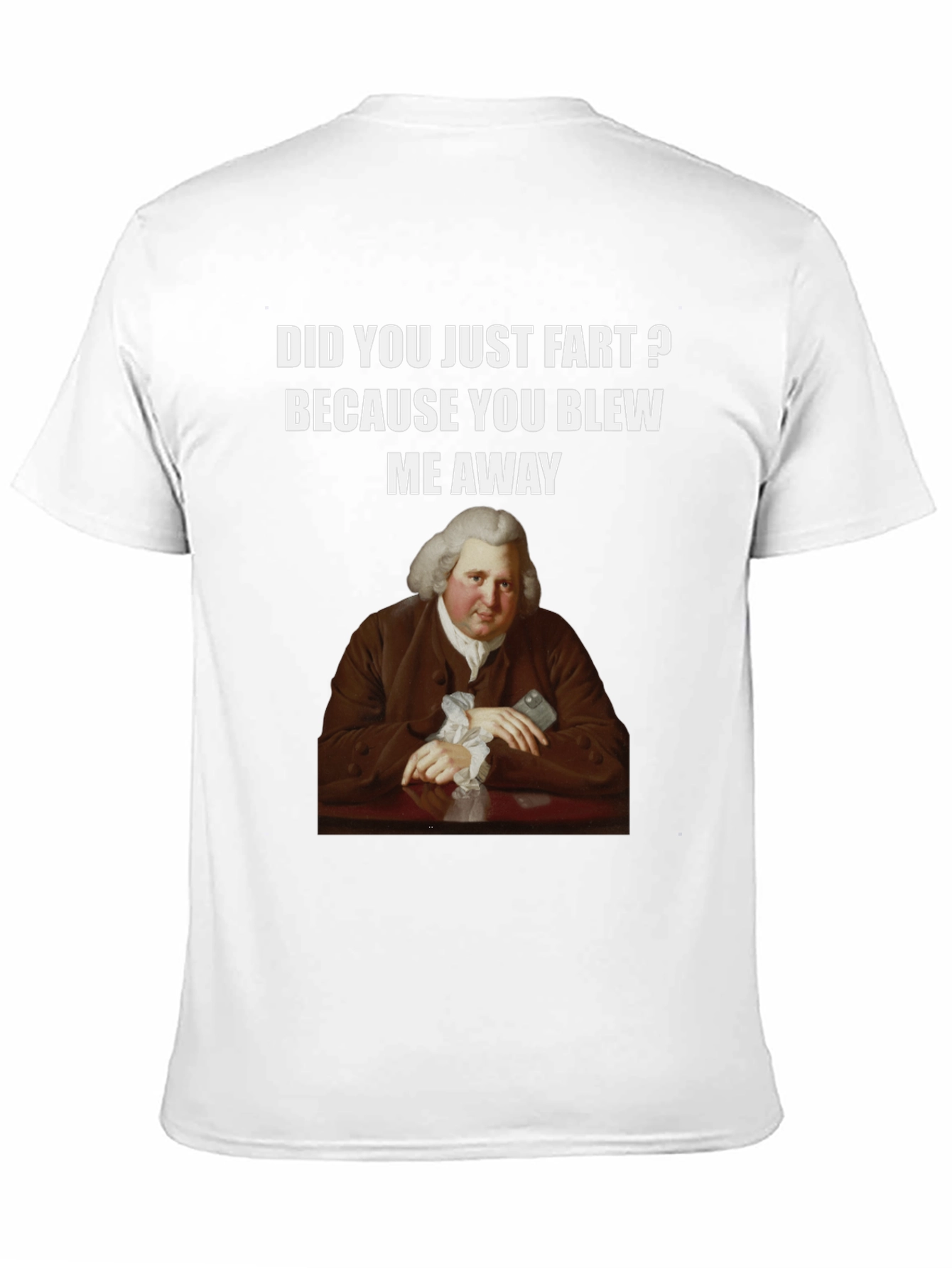 Humorous Fart T-Shirt with Classical Art