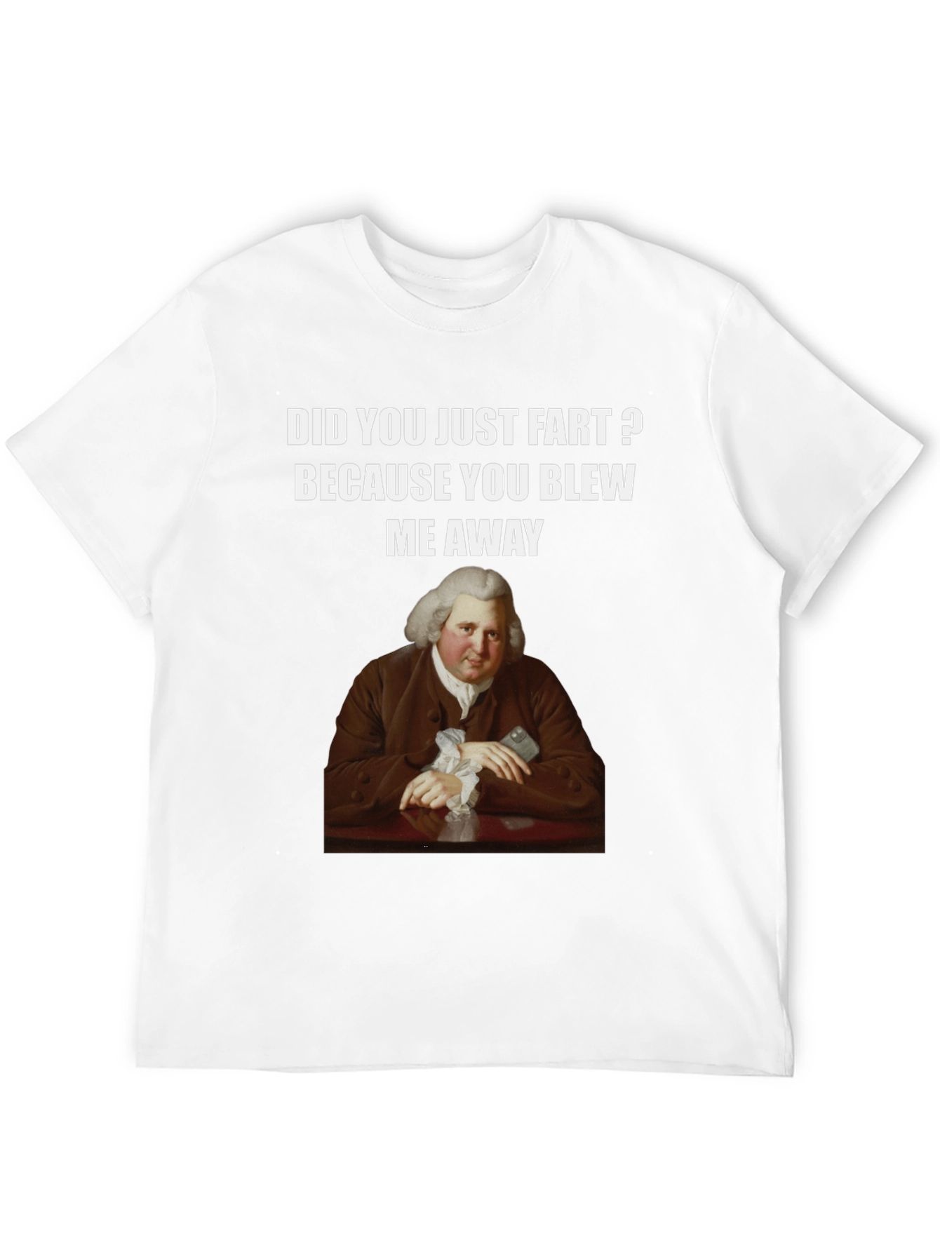 Humorous Fart T-Shirt with Classical Art