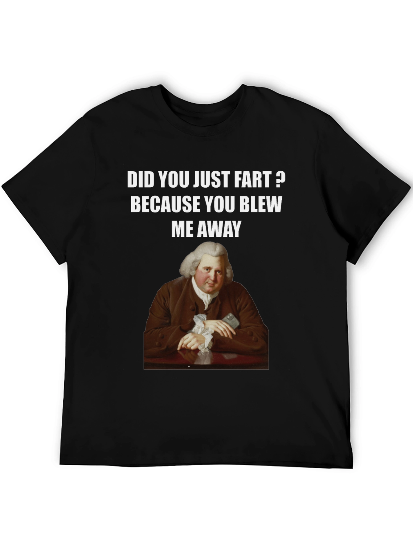 Humorous Fart T-Shirt with Classical Art