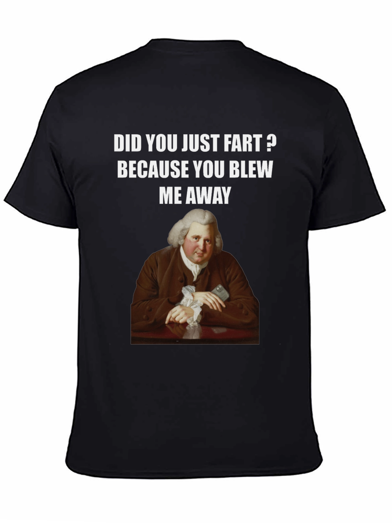 Humorous Fart T-Shirt with Classical Art