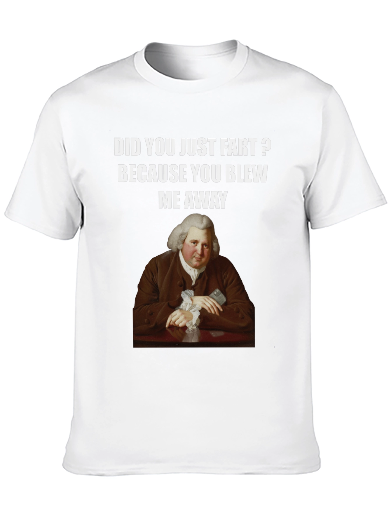 Humorous Fart T-Shirt with Classical Art