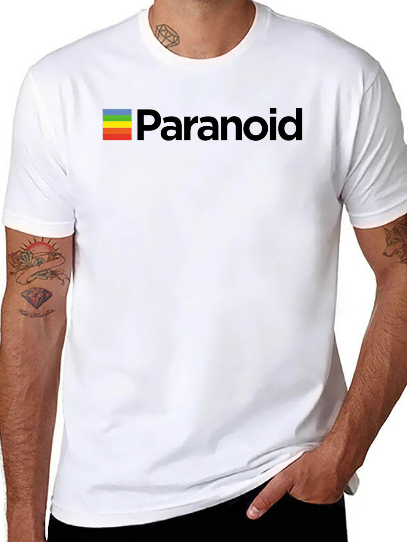 Paranoid Retro T-Shirt - Soft Cotton Blend Classic Fit