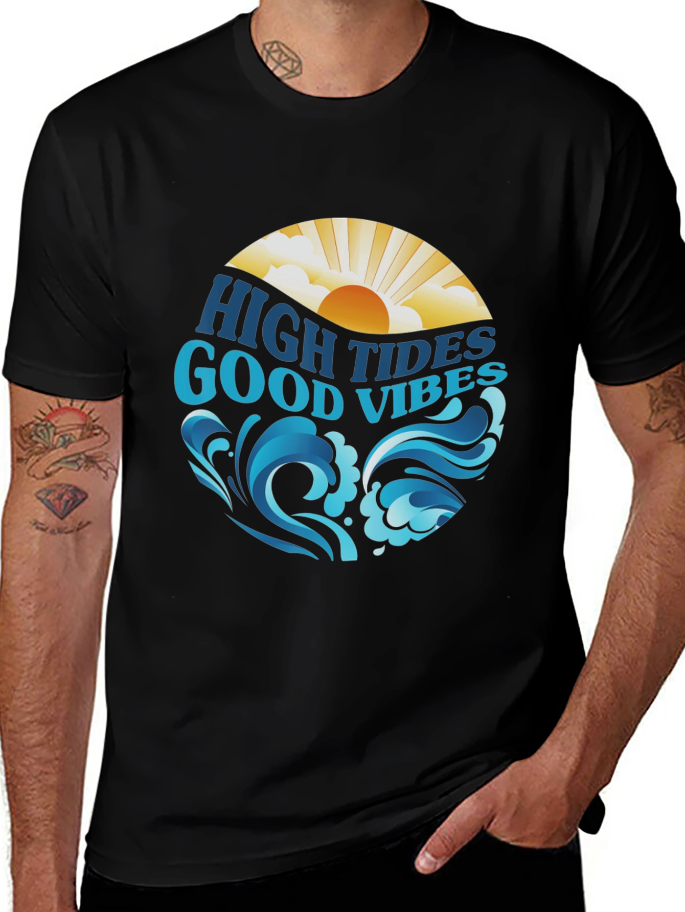 High Tides Good Vibes Graphic Tee