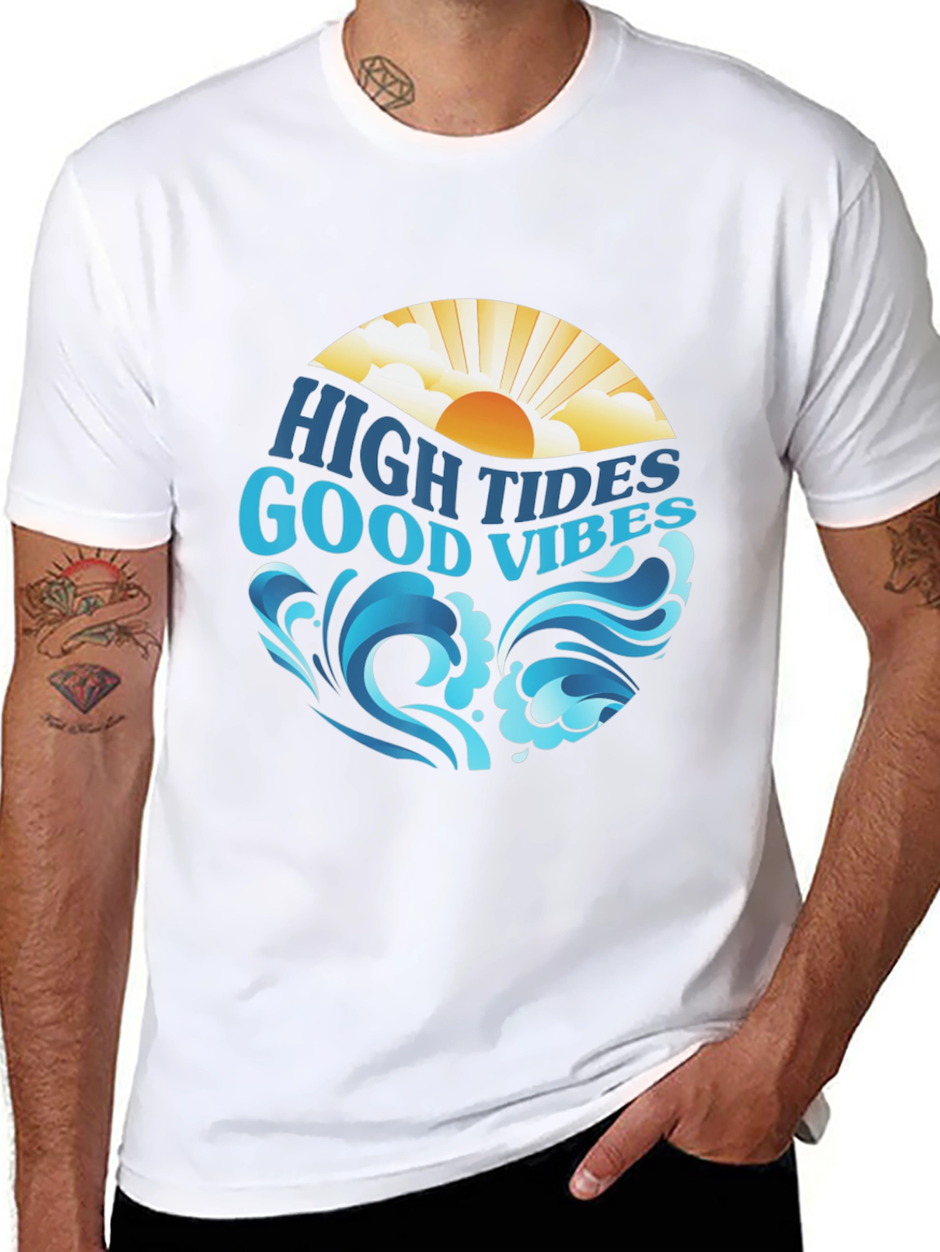 High Tides Good Vibes Graphic Tee