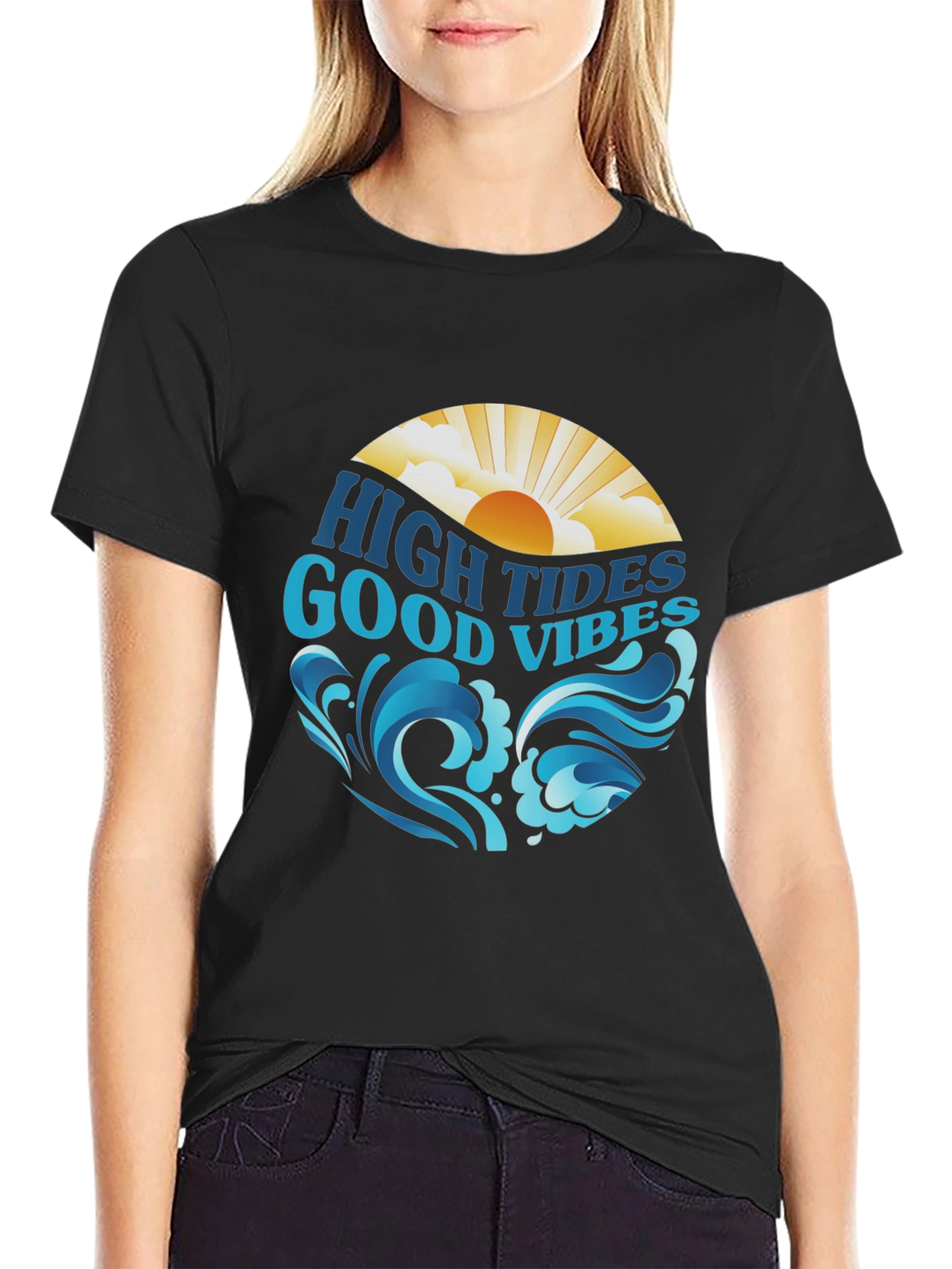 High Tides Good Vibes Graphic Tee