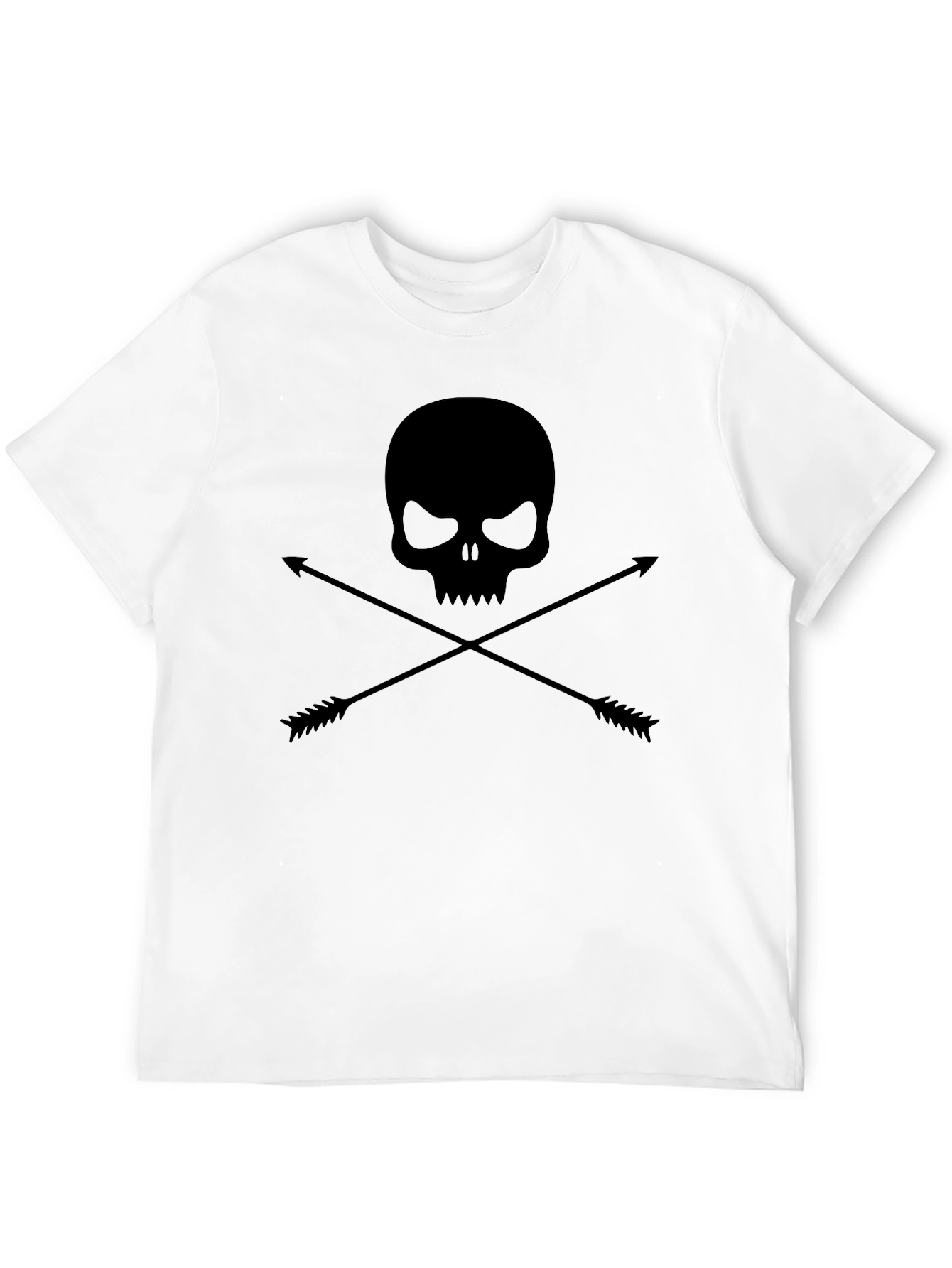Skull & Arrows Graphic Tee - Mens Black T-Shirt