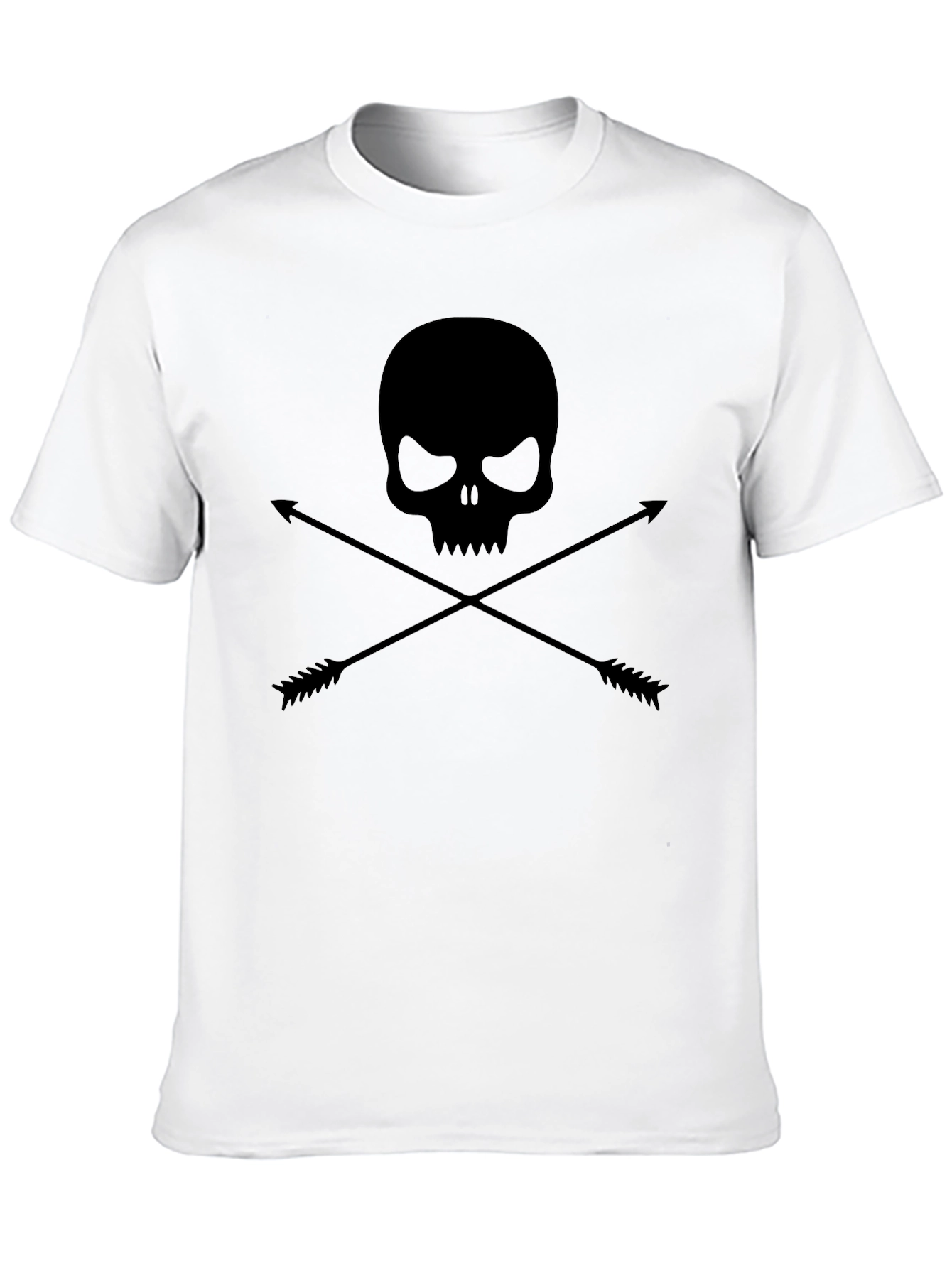 Skull & Arrows Graphic Tee - Mens Black T-Shirt