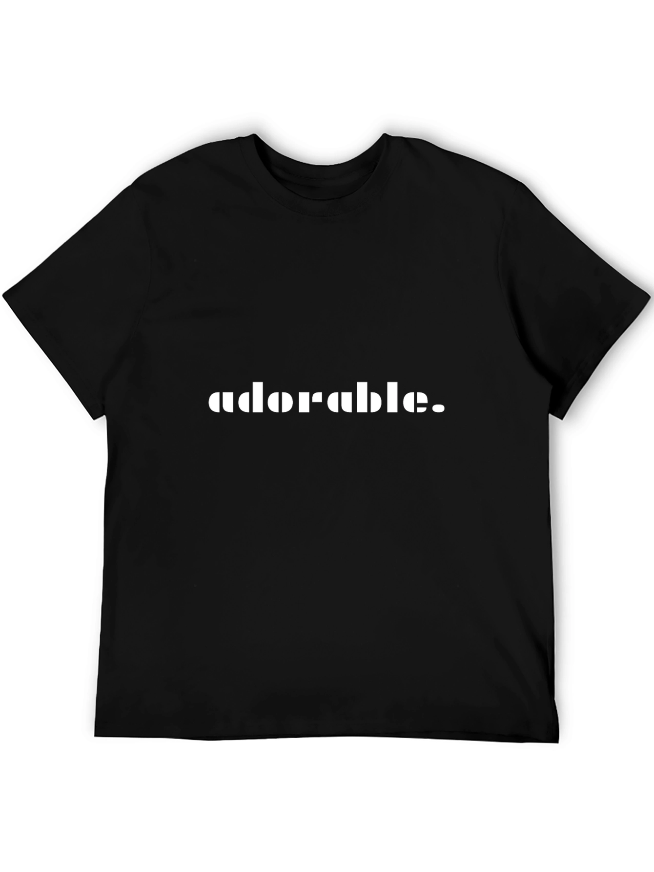 Adorable Tee - Black Cotton T-Shirt