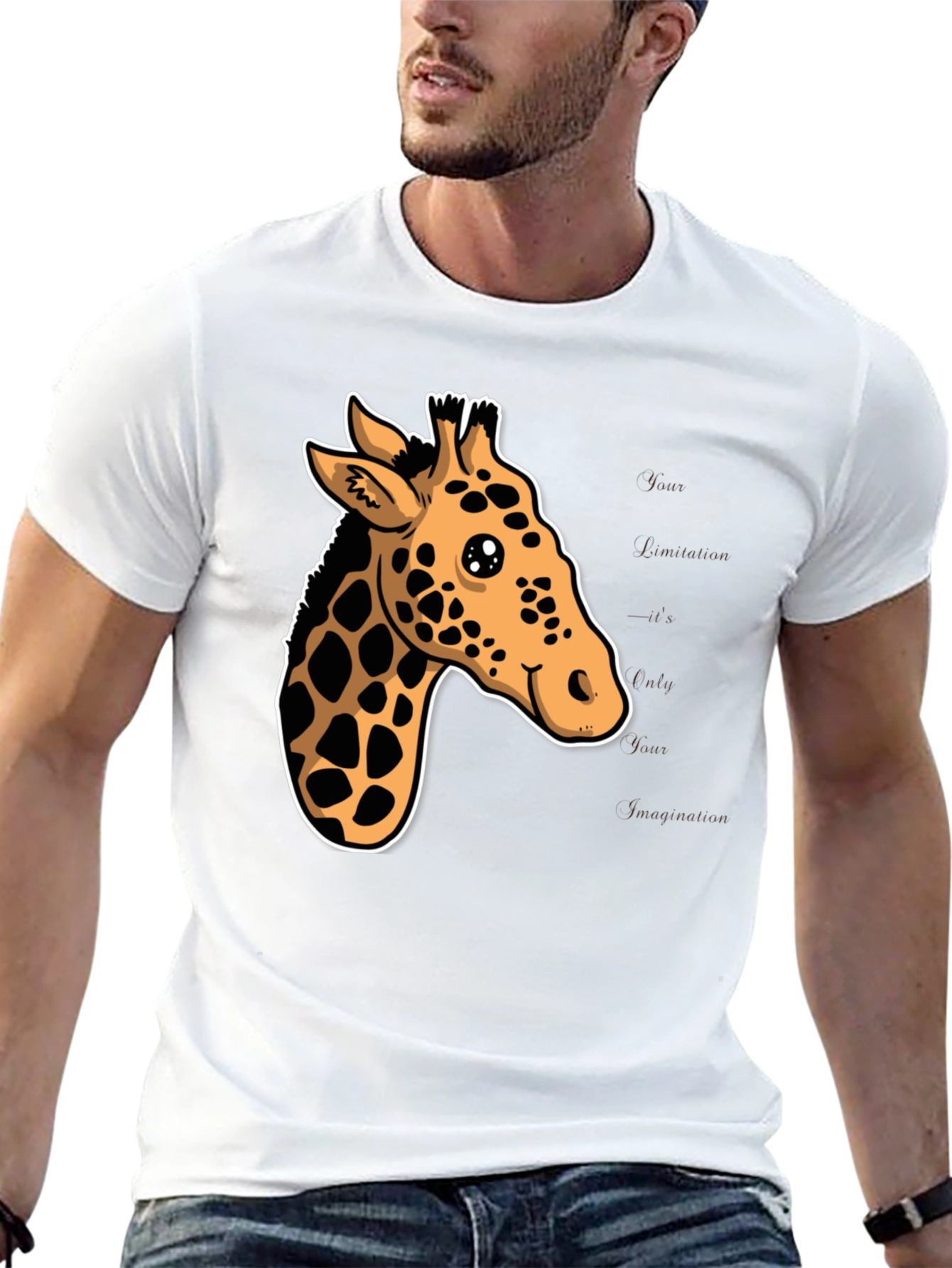 Giraffe Graphic Tee - Stylish & Fun