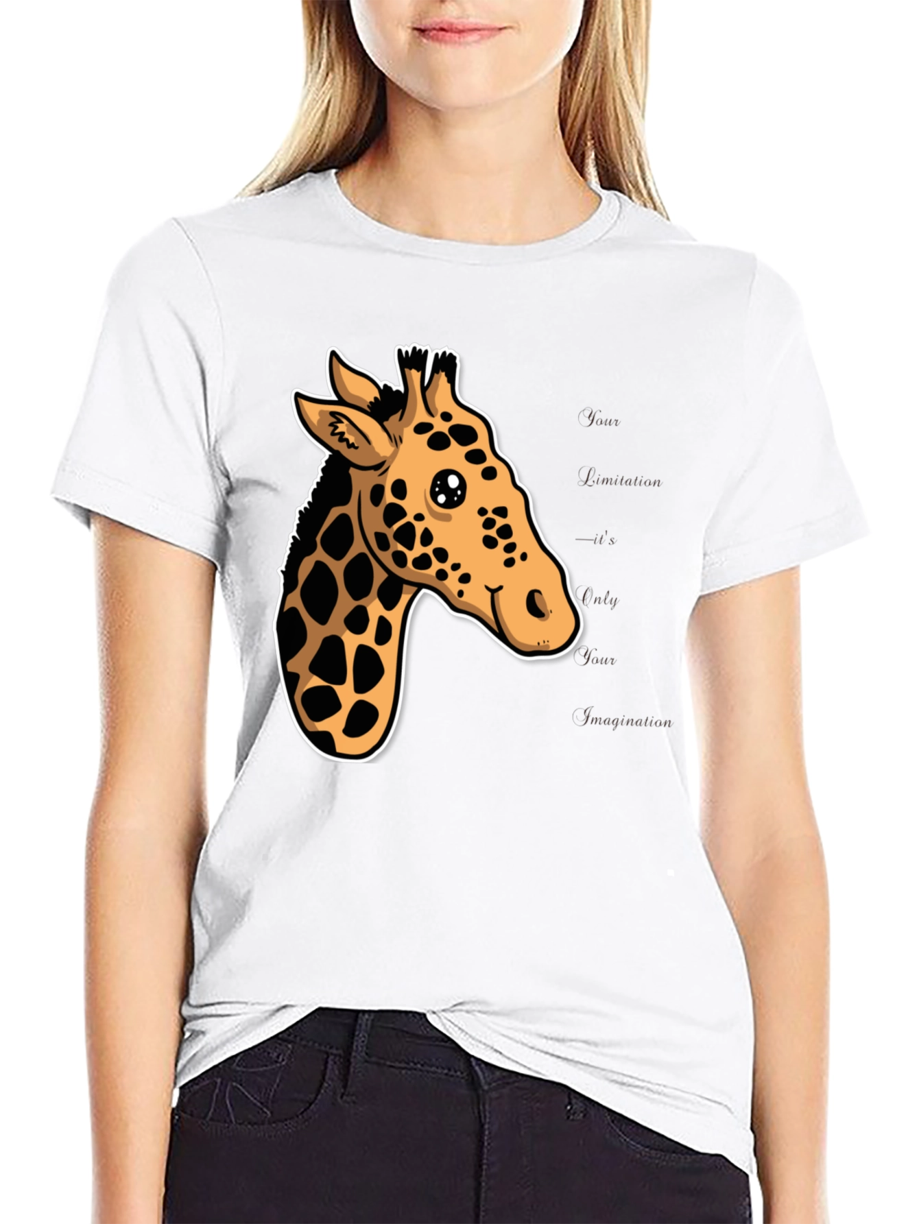 Giraffe Graphic Tee - Stylish & Fun