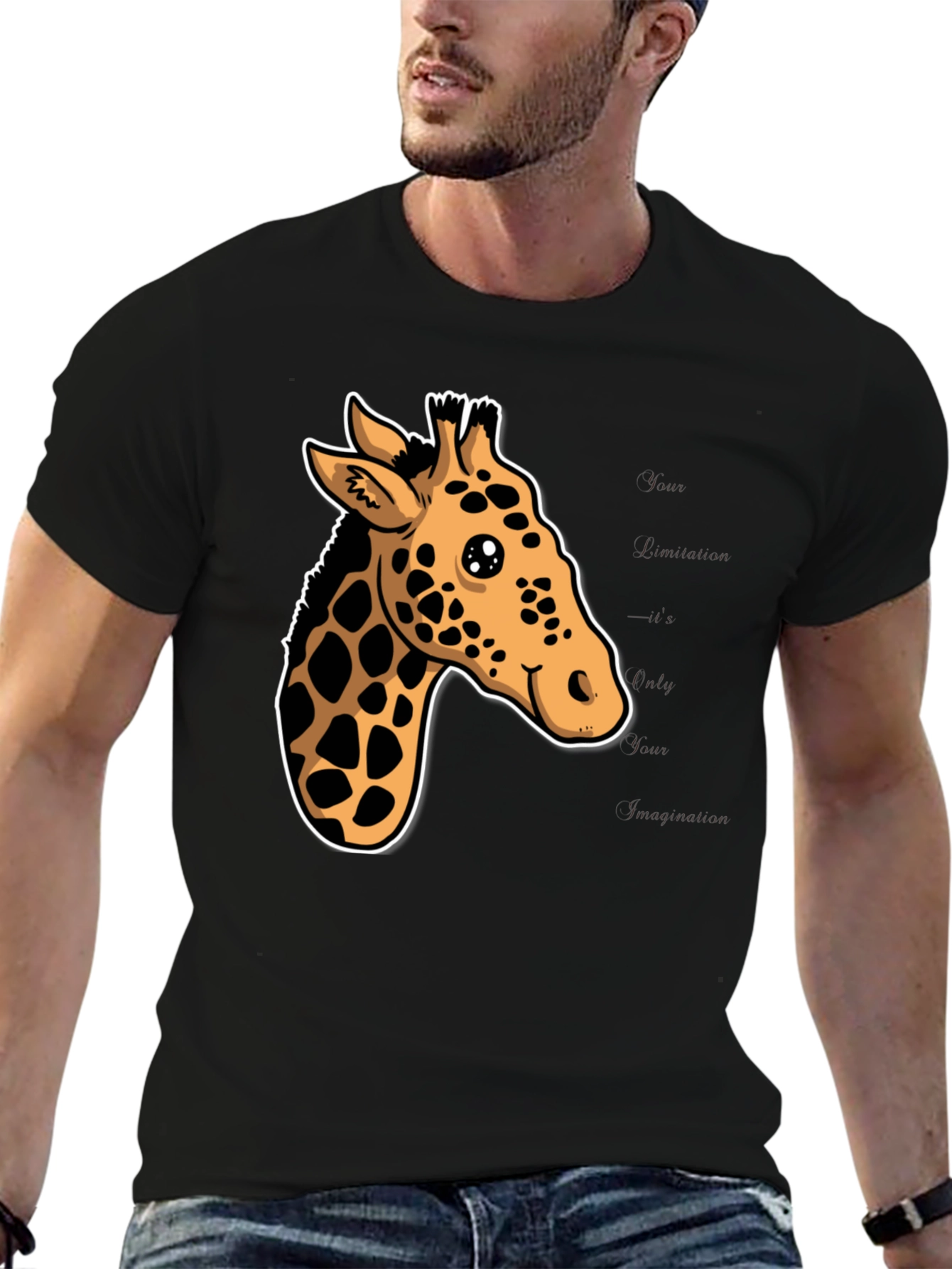 Giraffe Graphic Tee - Stylish & Fun
