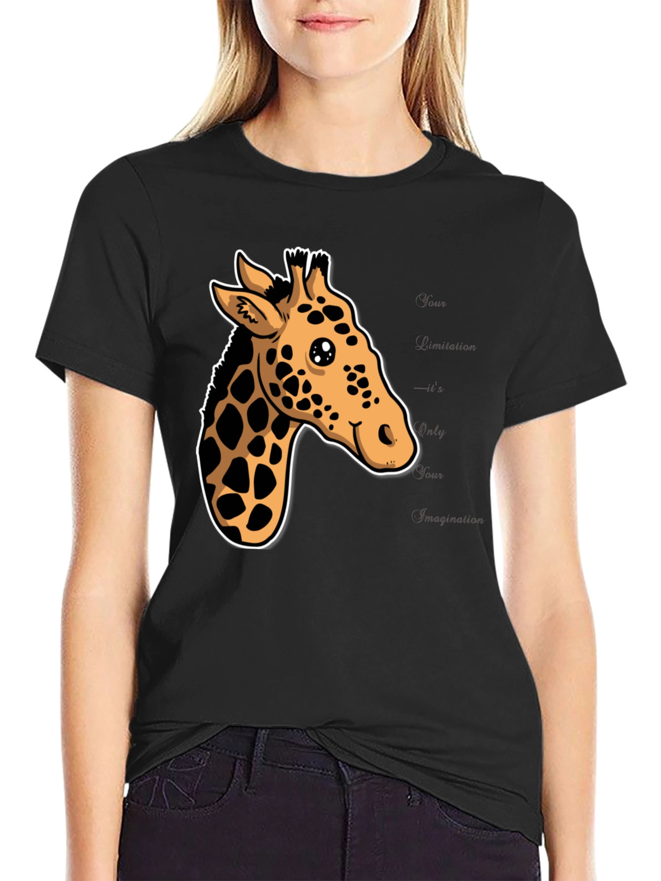 Giraffe Graphic Tee - Stylish & Fun