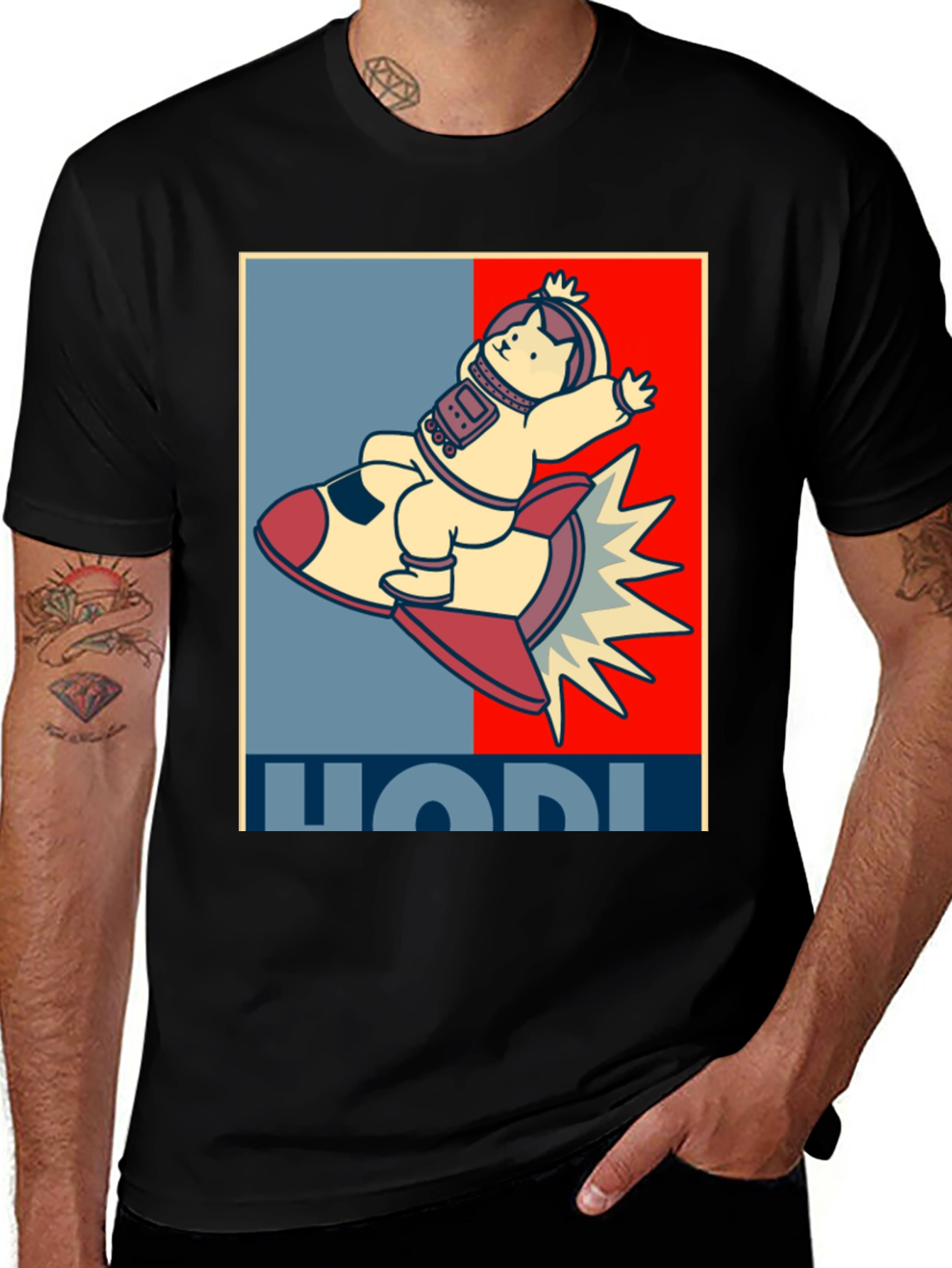HODL Cat Astronaut T-Shirt
