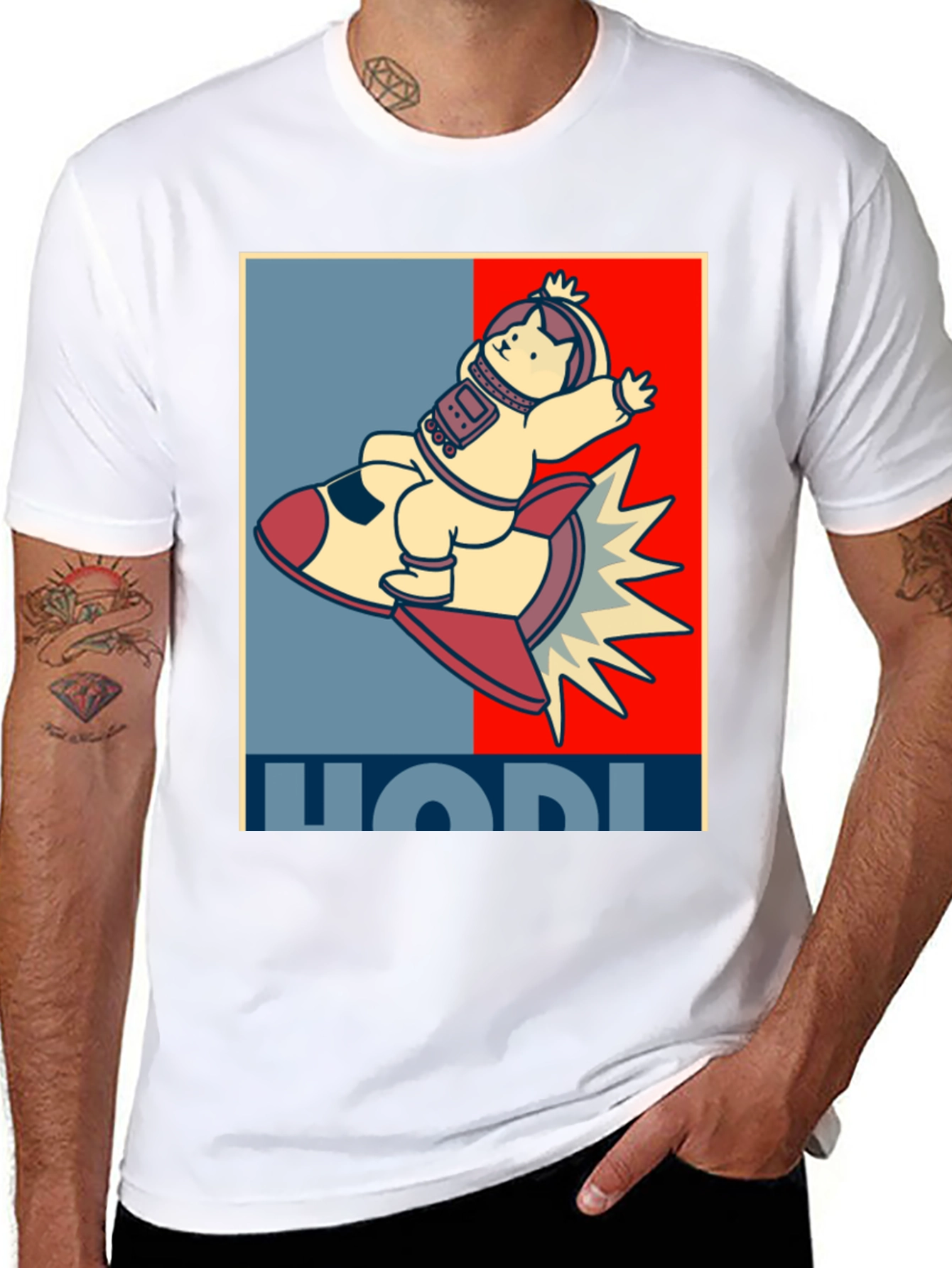 HODL Cat Astronaut T-Shirt