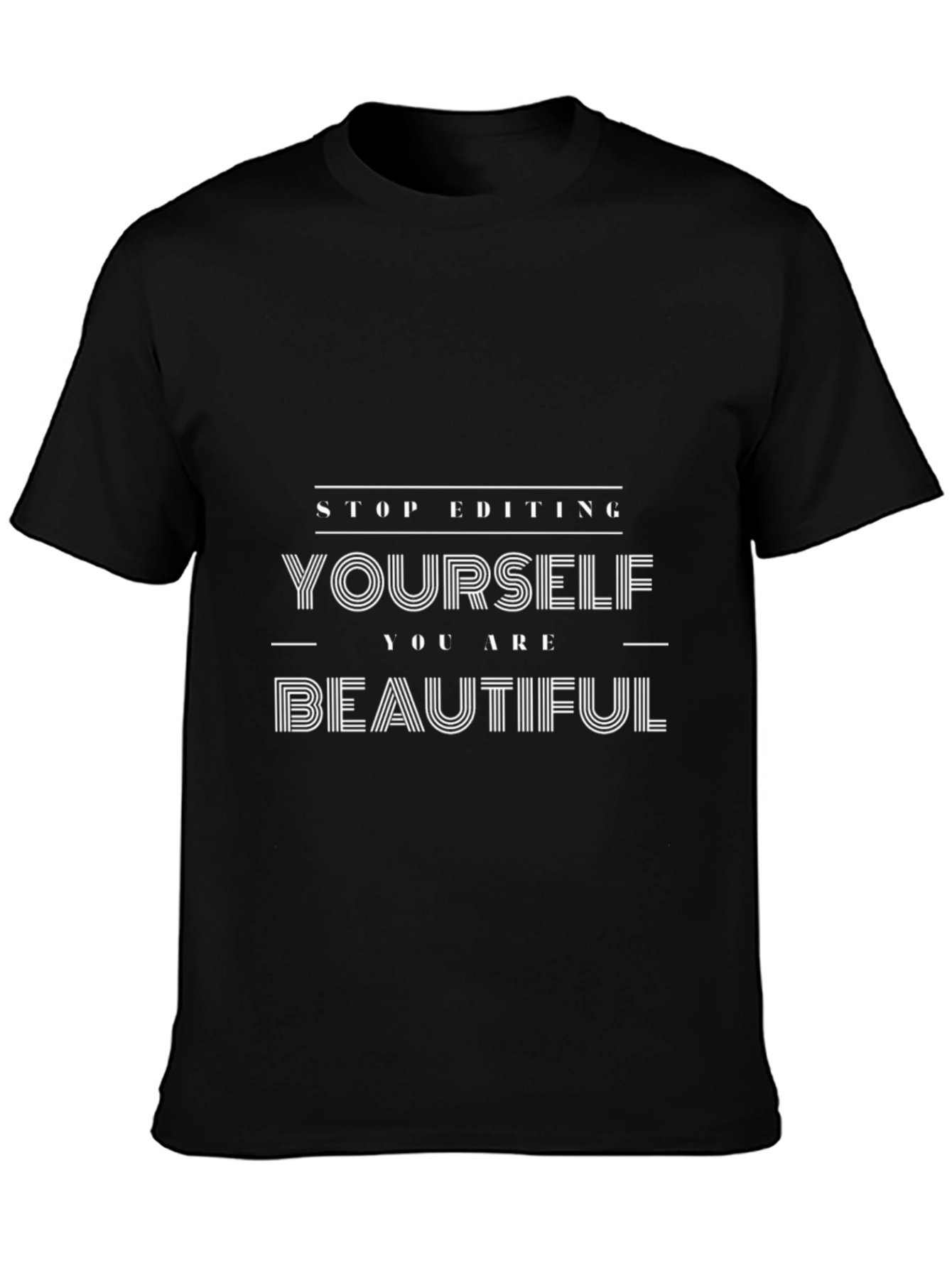 Inspirational Beautiful Black Graphic Tee