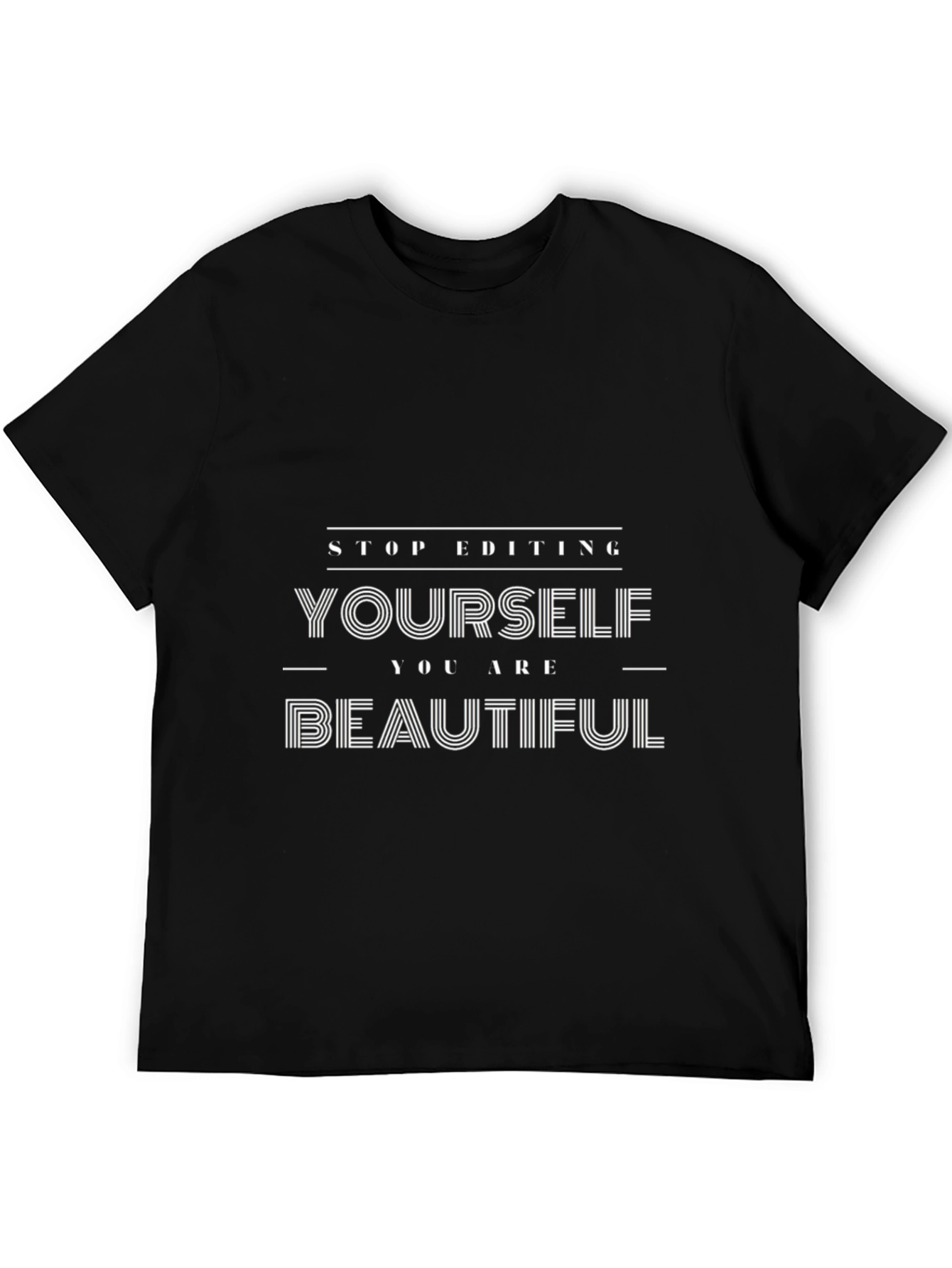Inspirational Beautiful Black Graphic Tee