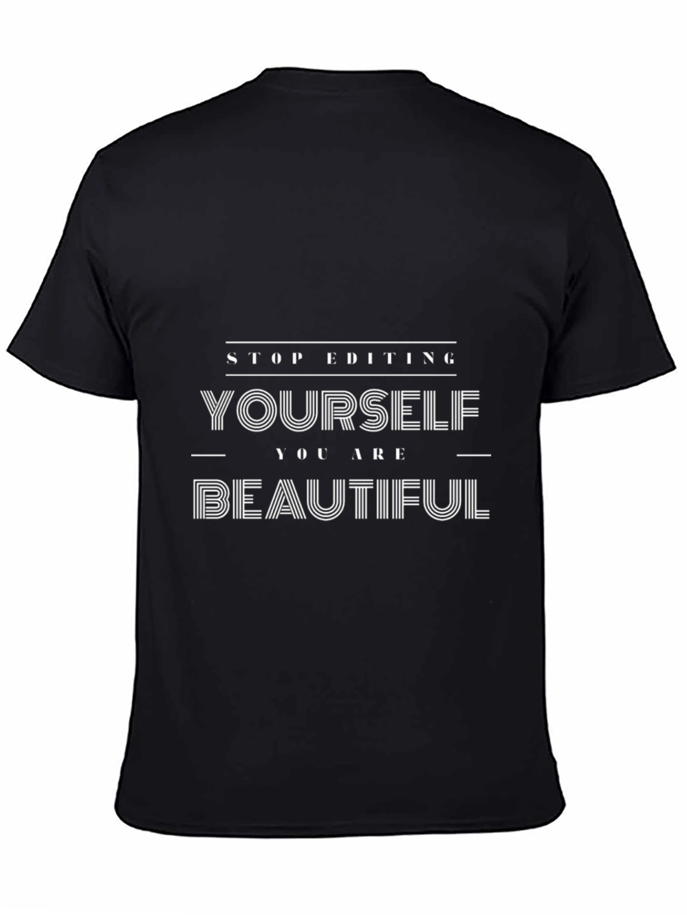Inspirational Beautiful Black Graphic Tee