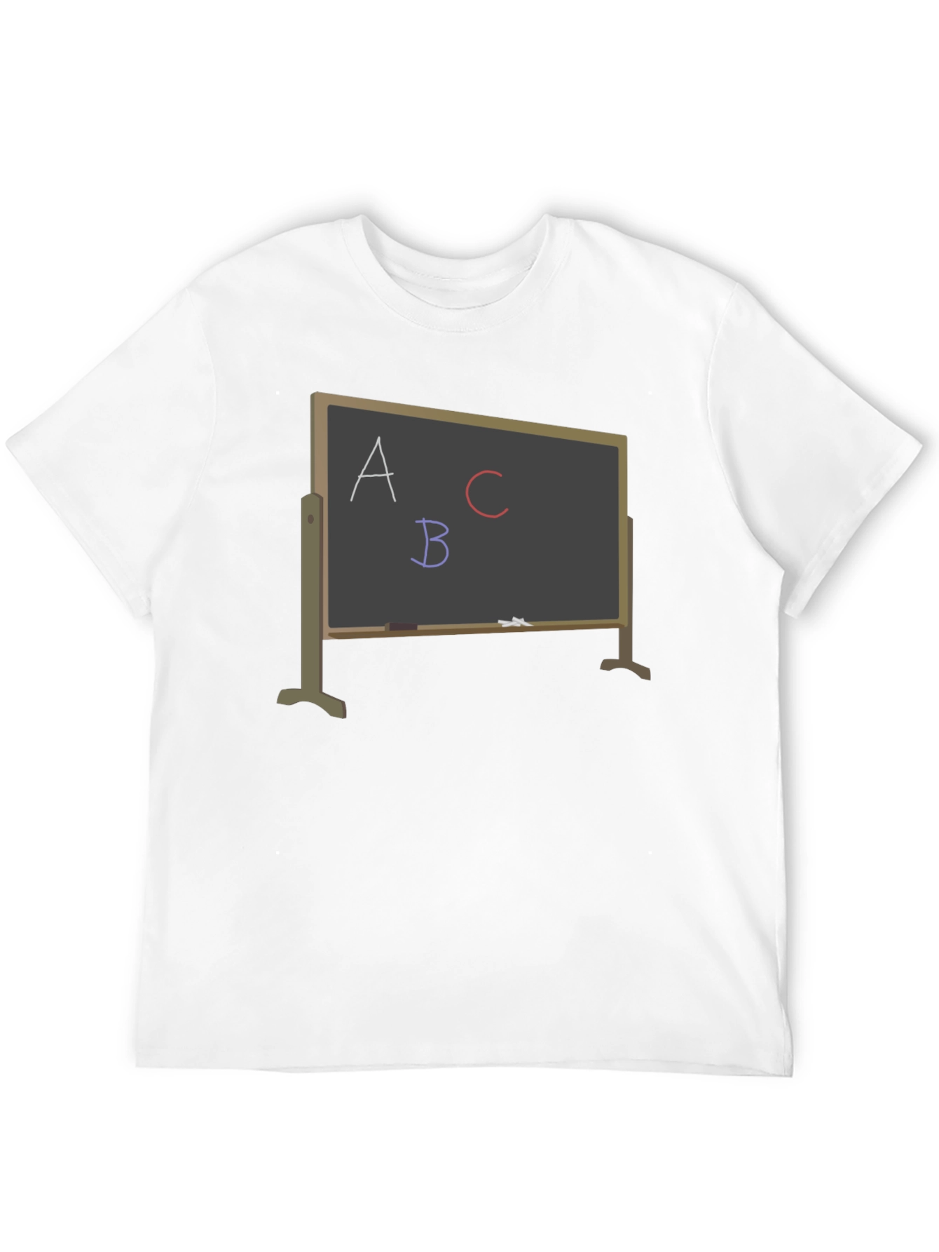 Black ABC Chalkboard Graphic T-Shirt