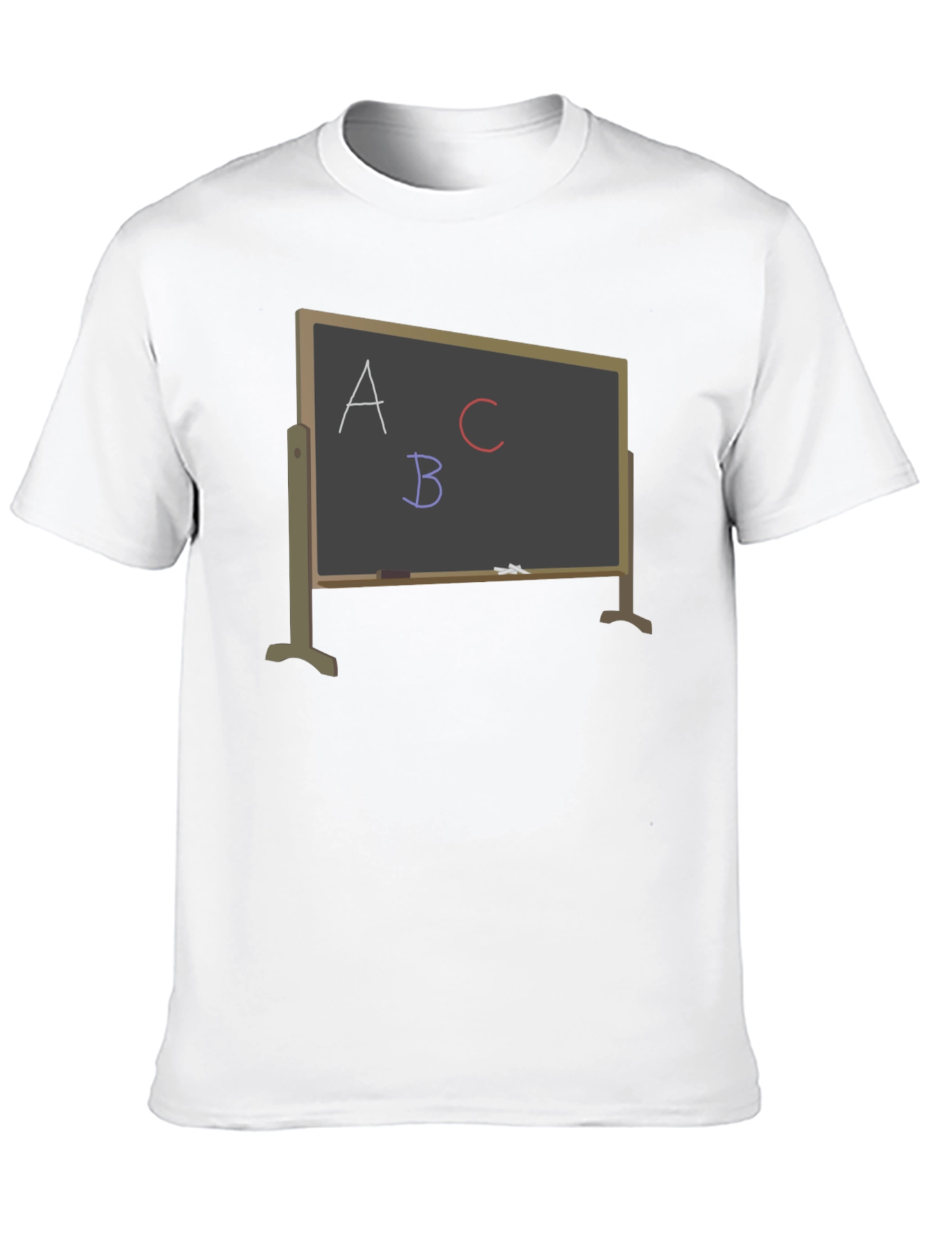 Black ABC Chalkboard Graphic T-Shirt