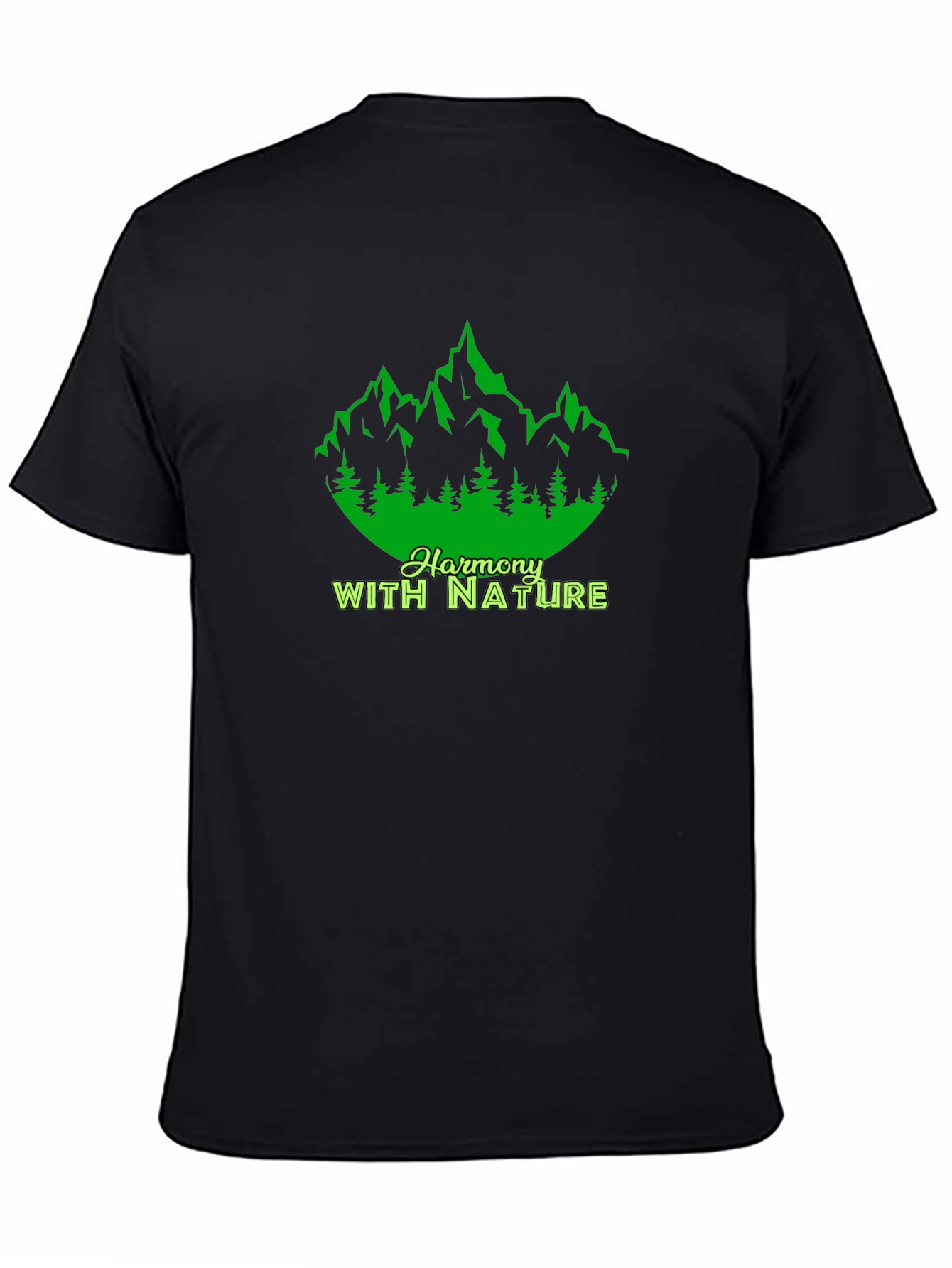 Harmony With Nature Graphic Tee - Black