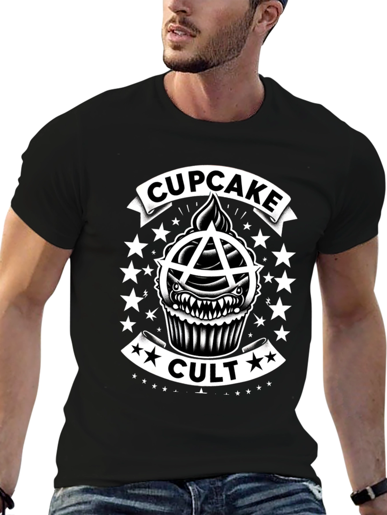 Cupcake Cult T-Shirt Anarchy Black Cotton Tee