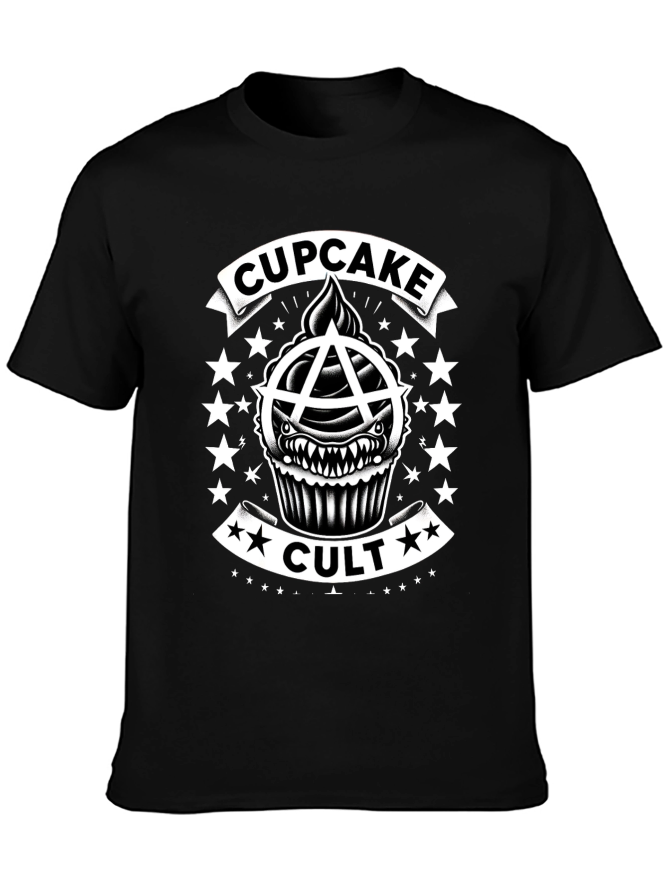 Cupcake Cult T-Shirt Anarchy Black Cotton Tee