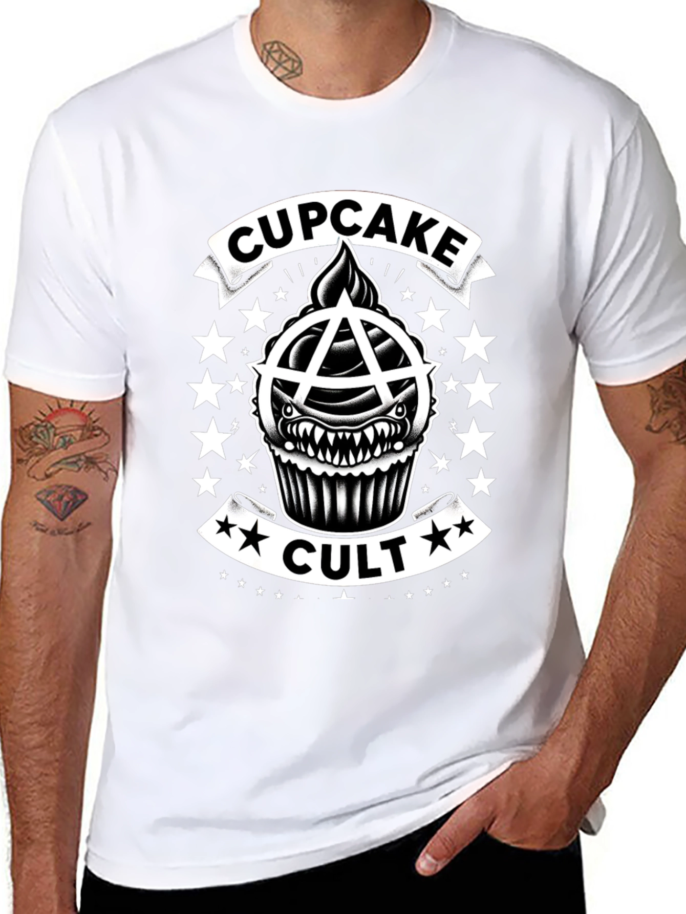 Cupcake Cult T-Shirt Anarchy Black Cotton Tee