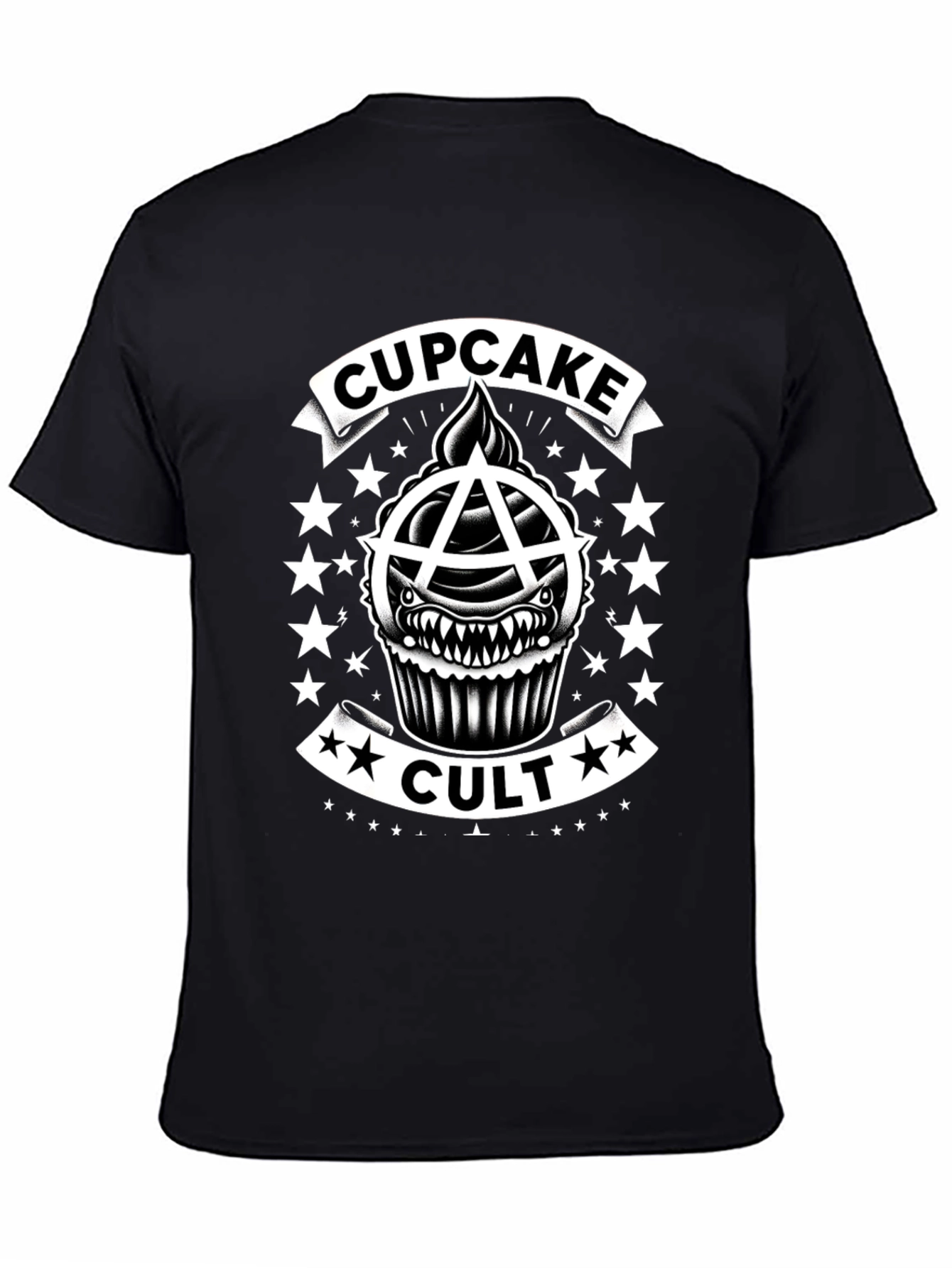 Cupcake Cult T-Shirt Anarchy Black Cotton Tee