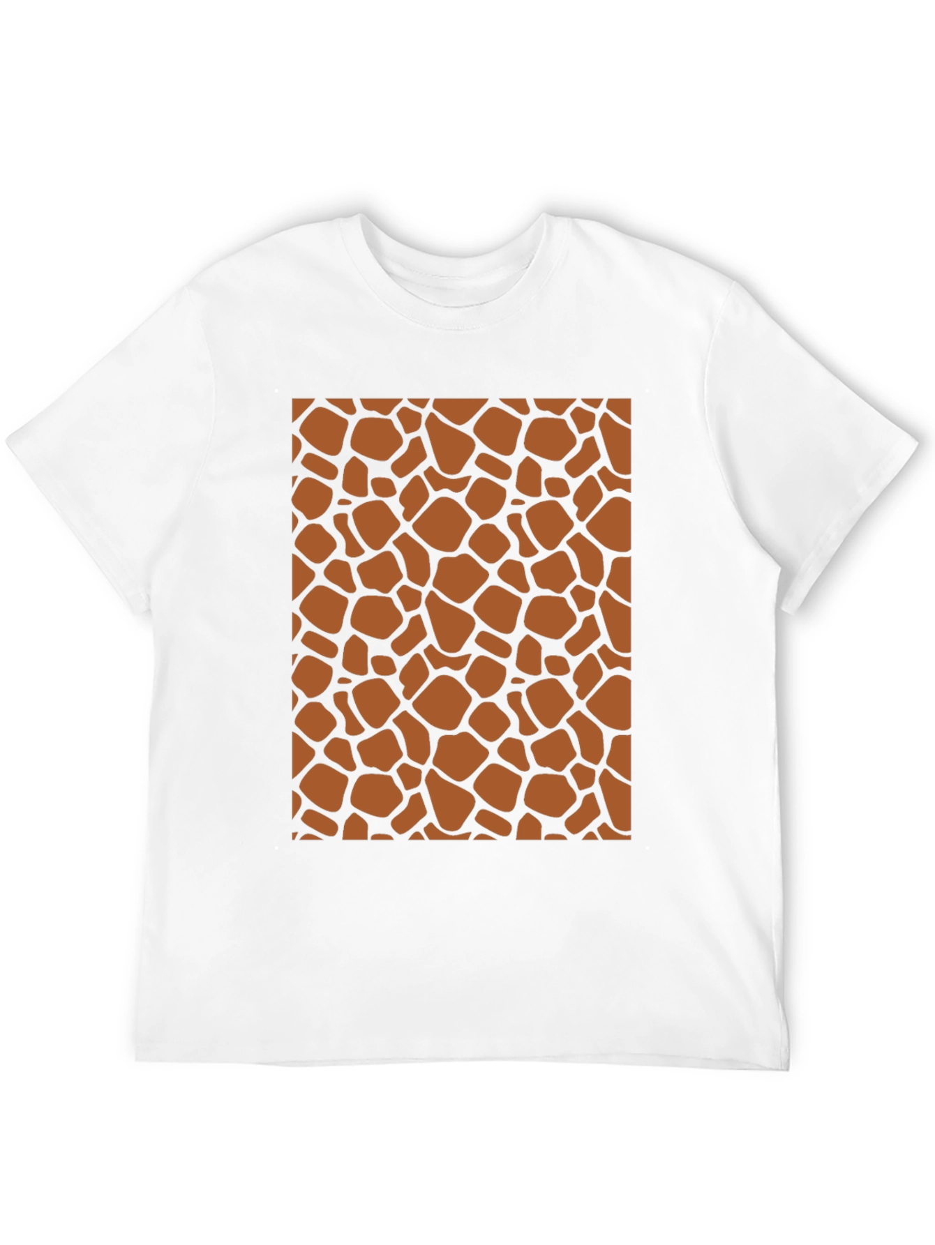 Giraffe Print Tee - Stylish Animal Pattern T-Shirt