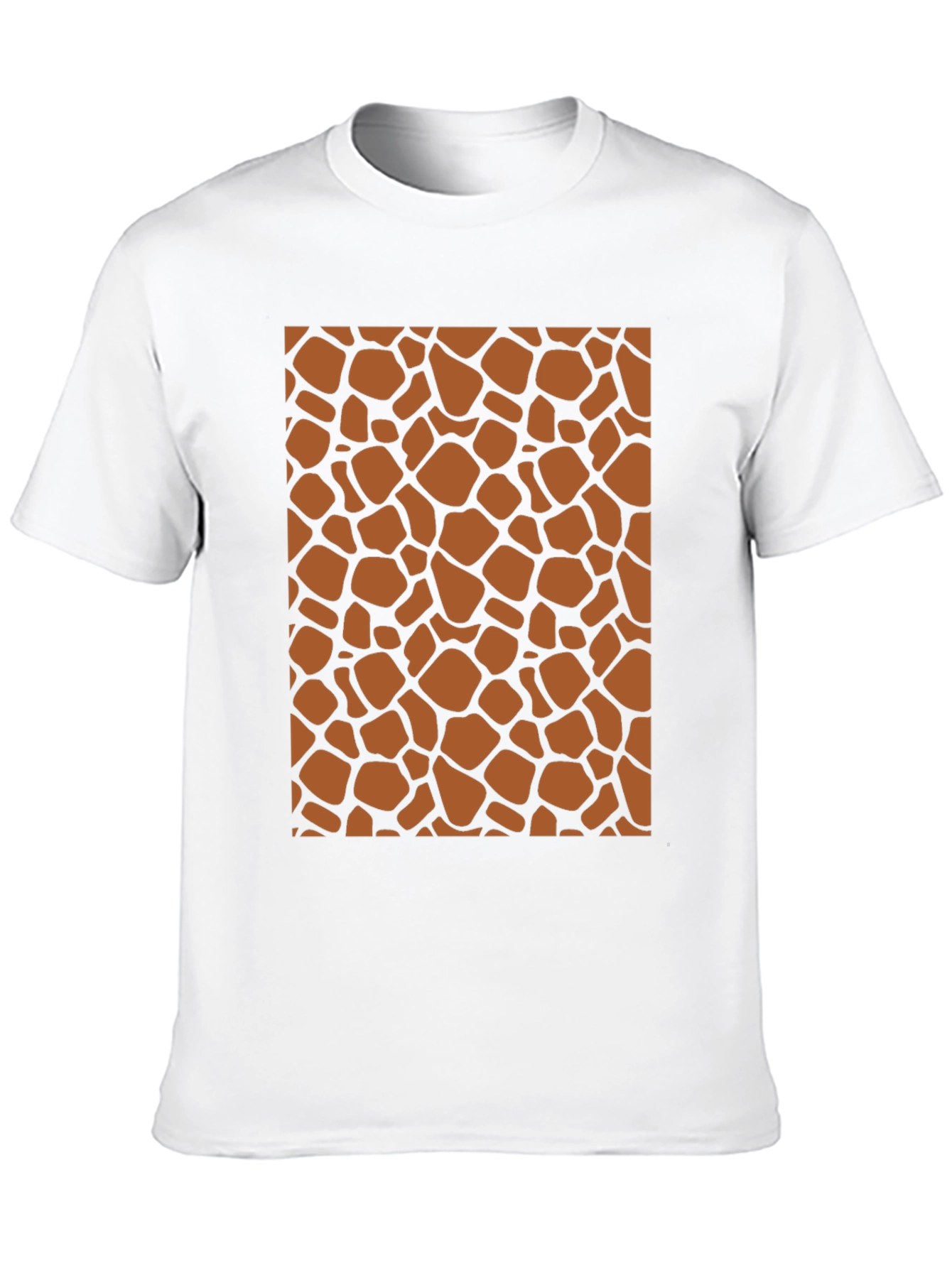 Giraffe Print Tee - Stylish Animal Pattern T-Shirt