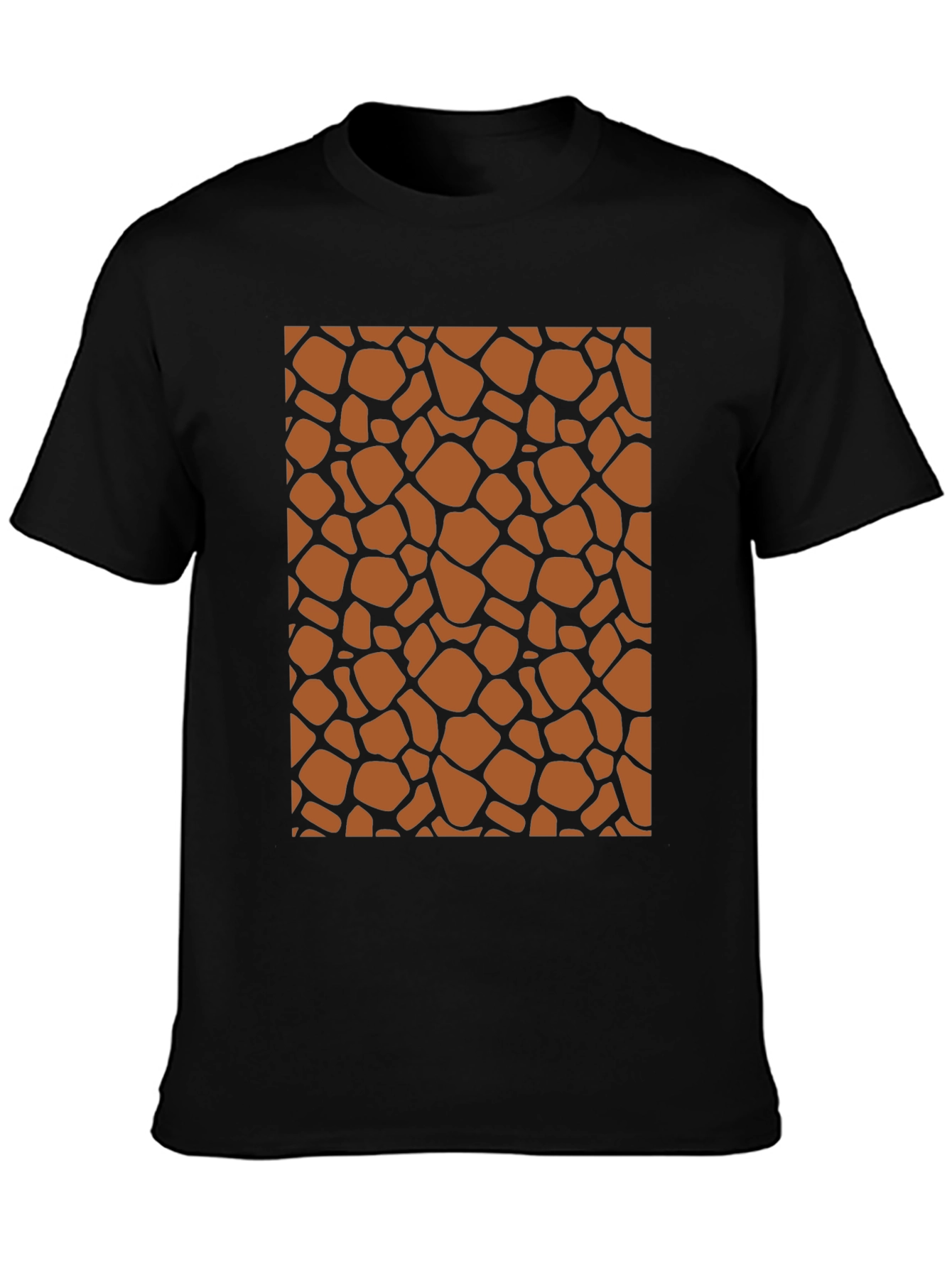 Giraffe Print Tee - Stylish Animal Pattern T-Shirt