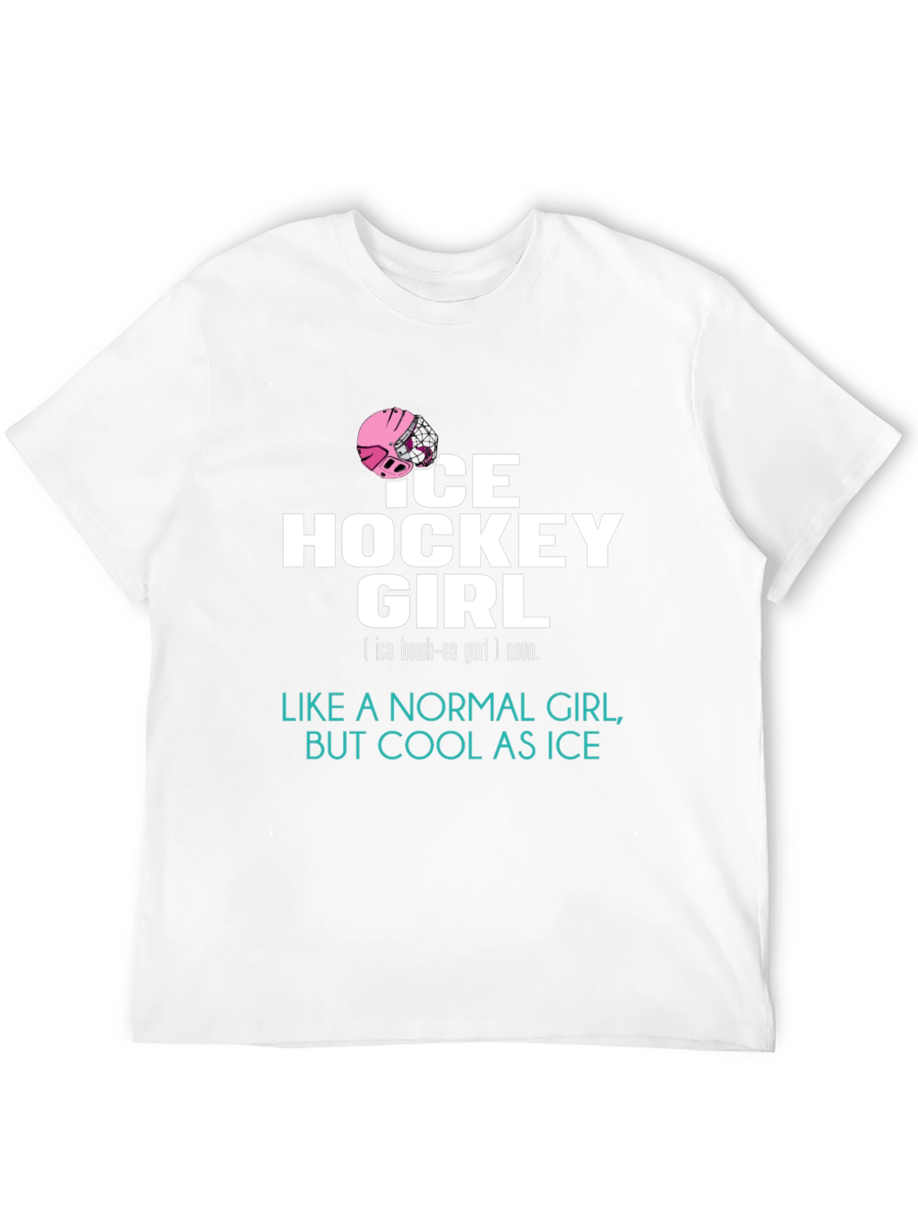 Ice Hockey Girl Tee - Cool & Unique Design