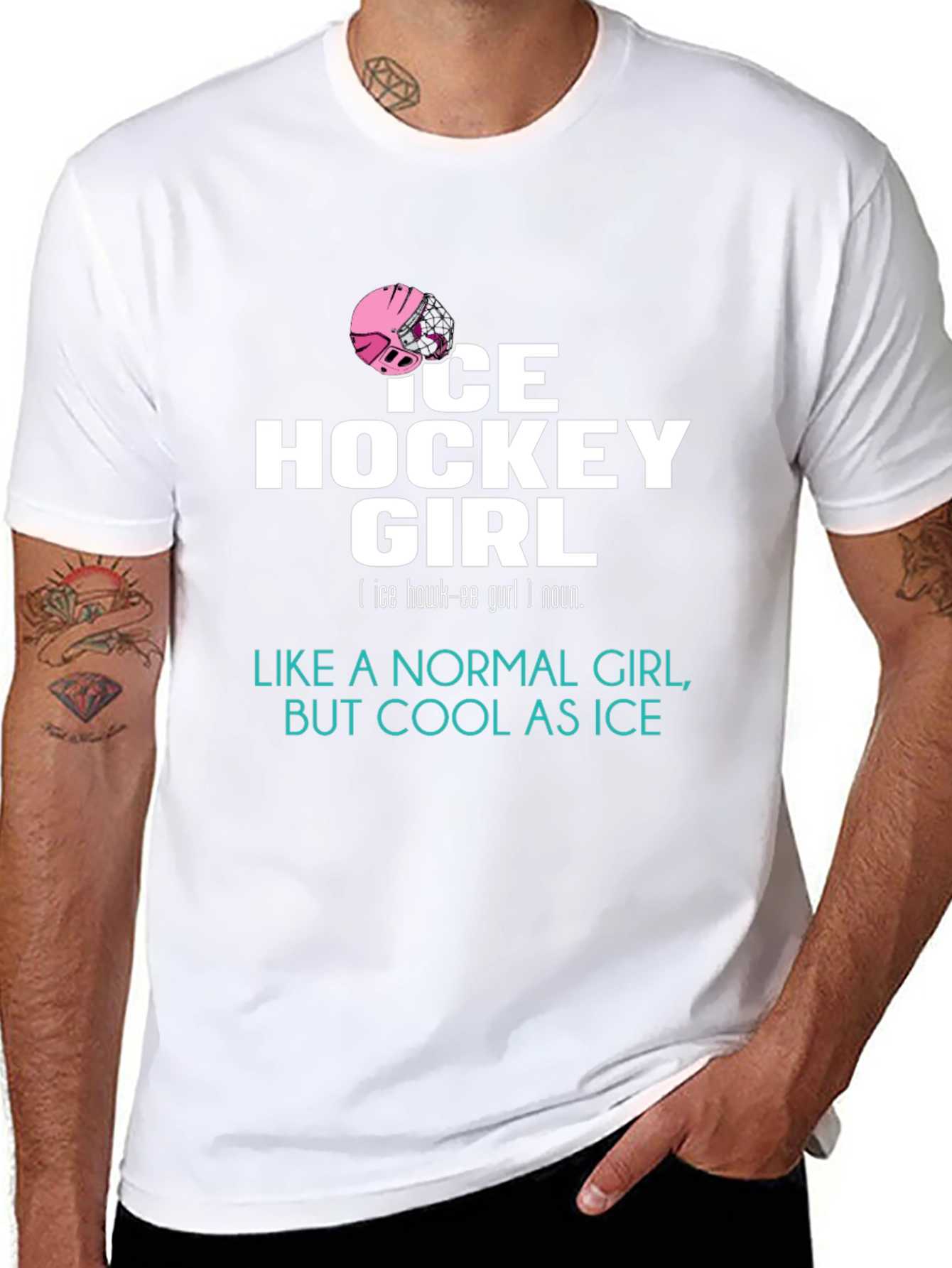 Ice Hockey Girl Tee - Cool & Unique Design