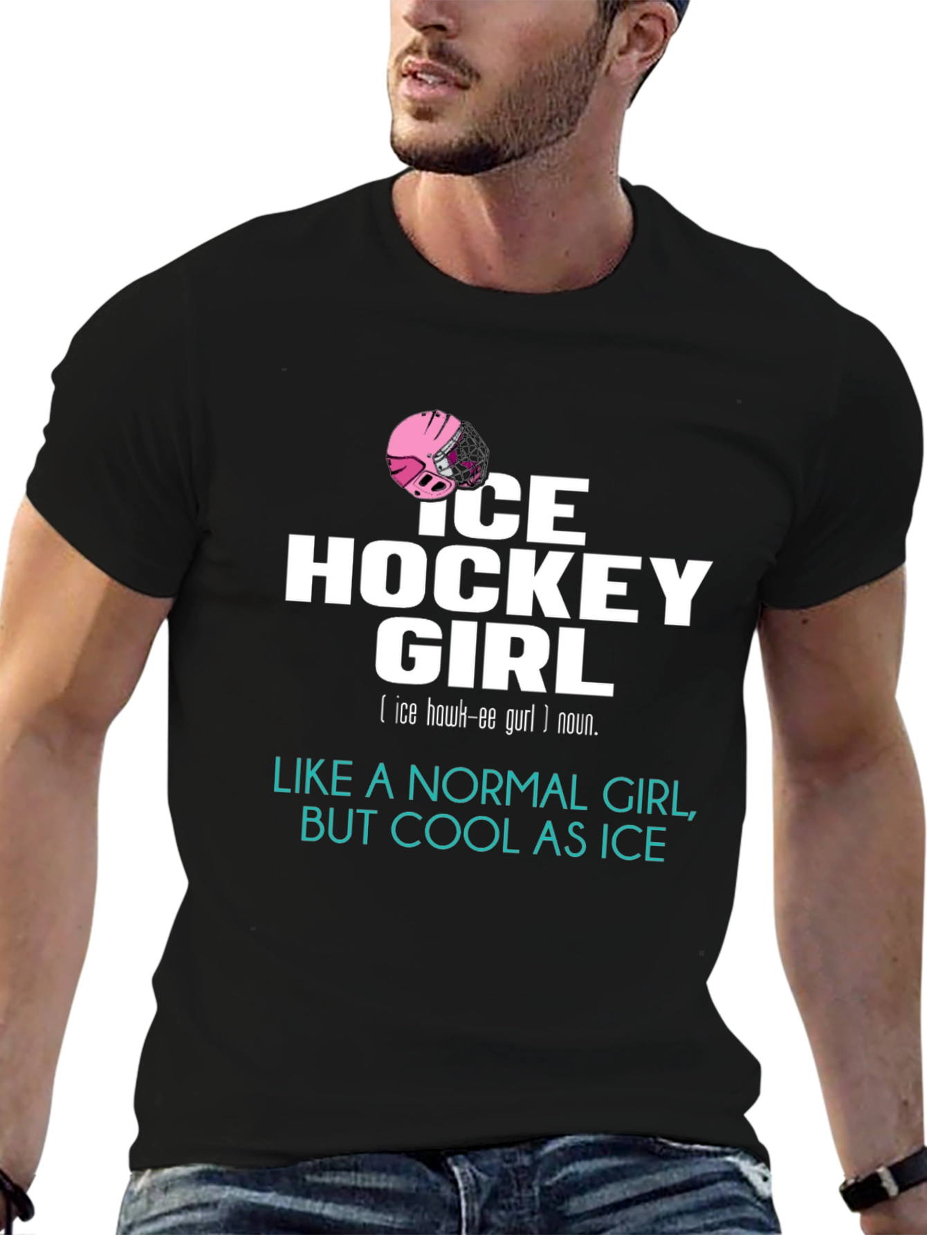 Ice Hockey Girl Tee - Cool & Unique Design