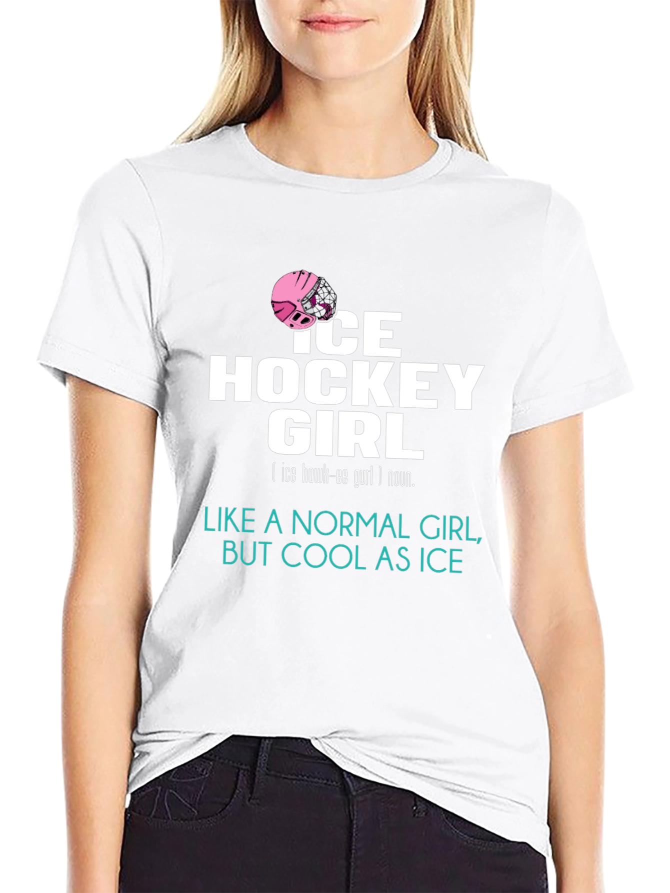 Ice Hockey Girl Tee - Cool & Unique Design