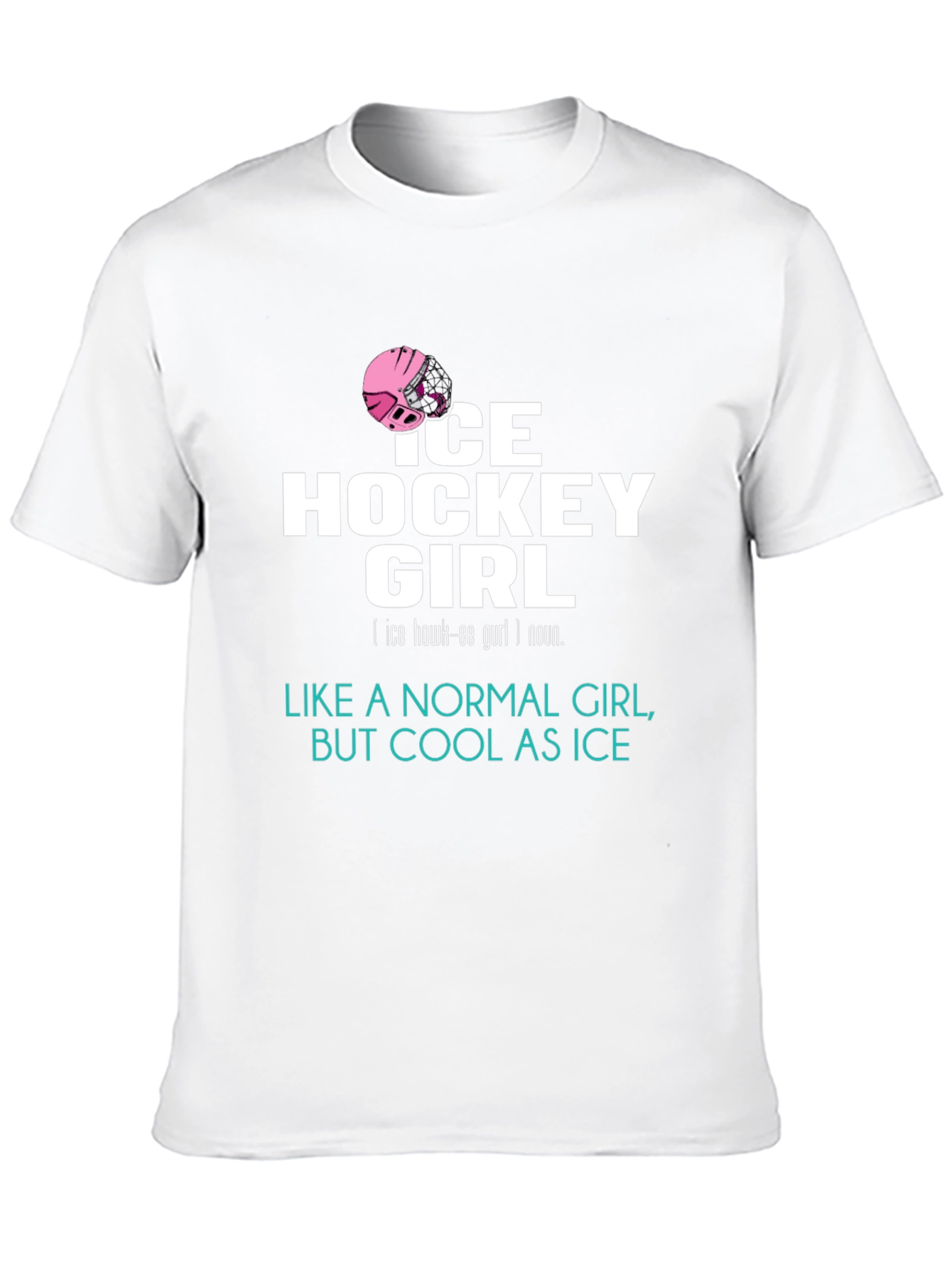 Ice Hockey Girl Tee - Cool & Unique Design