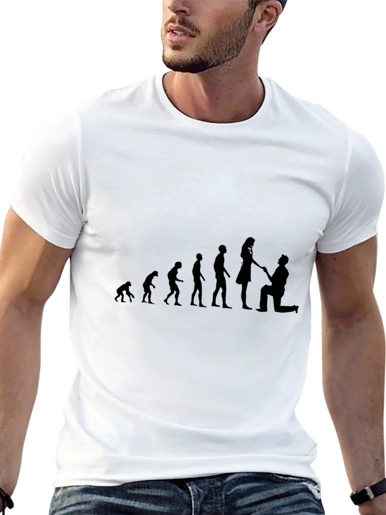 Evolution of Marriage T-Shirt - Black