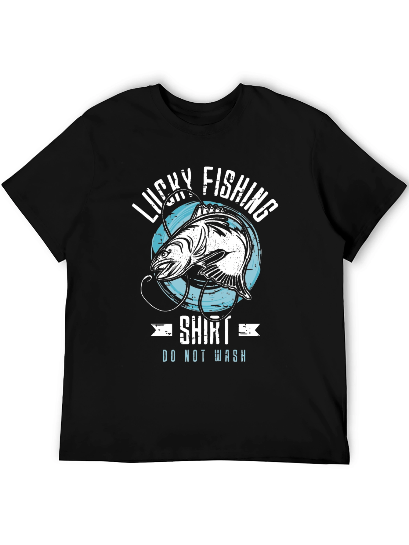 Lucky Fishing Shirt - Novelty Graphic Tee