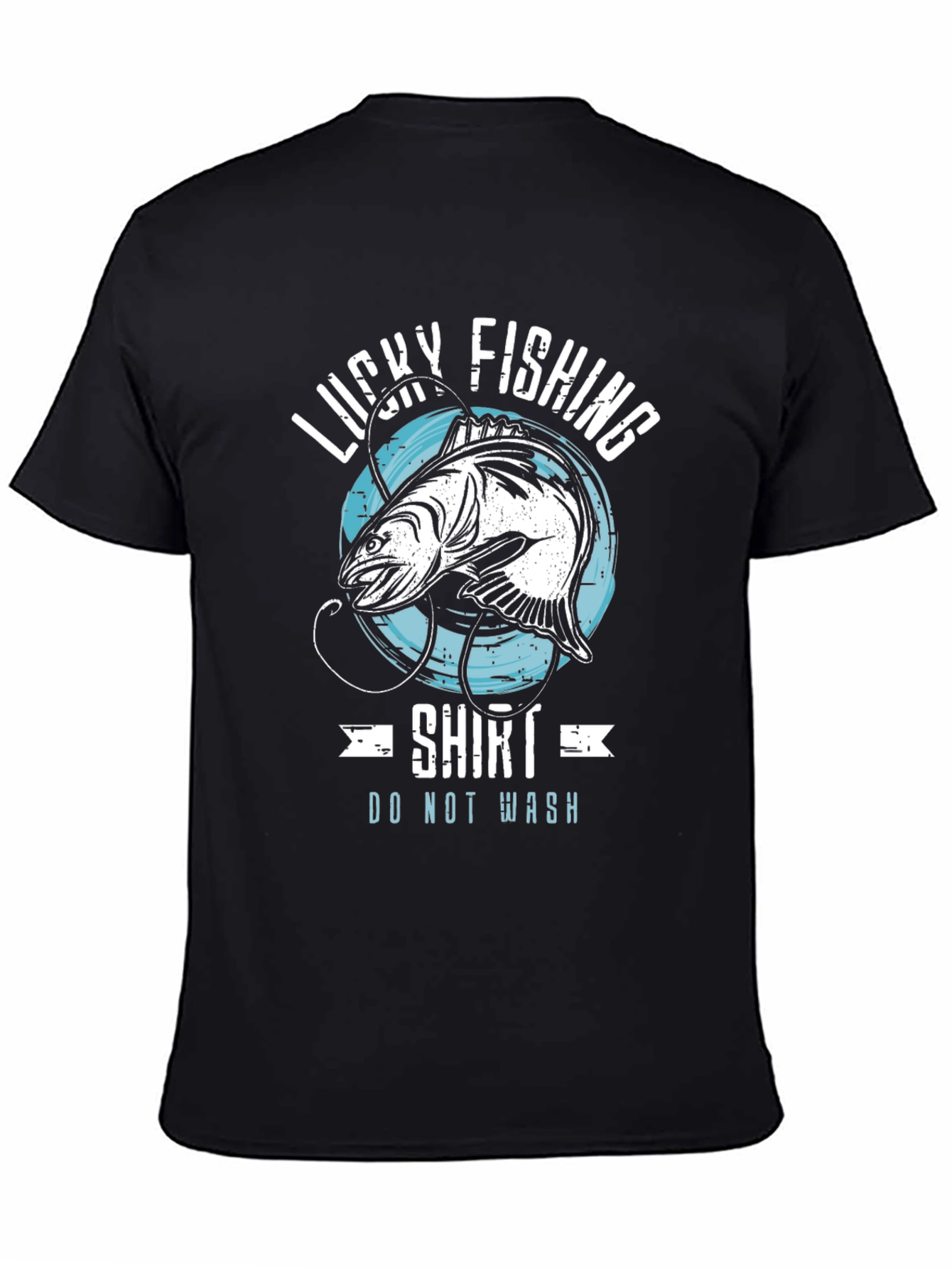 Lucky Fishing Shirt - Novelty Graphic Tee