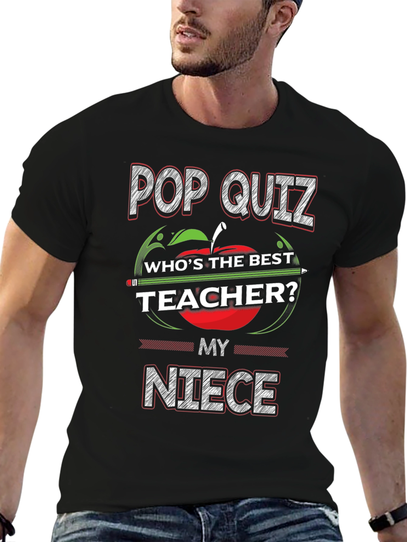 Pop Quiz Best Teacher Niece T-Shirt