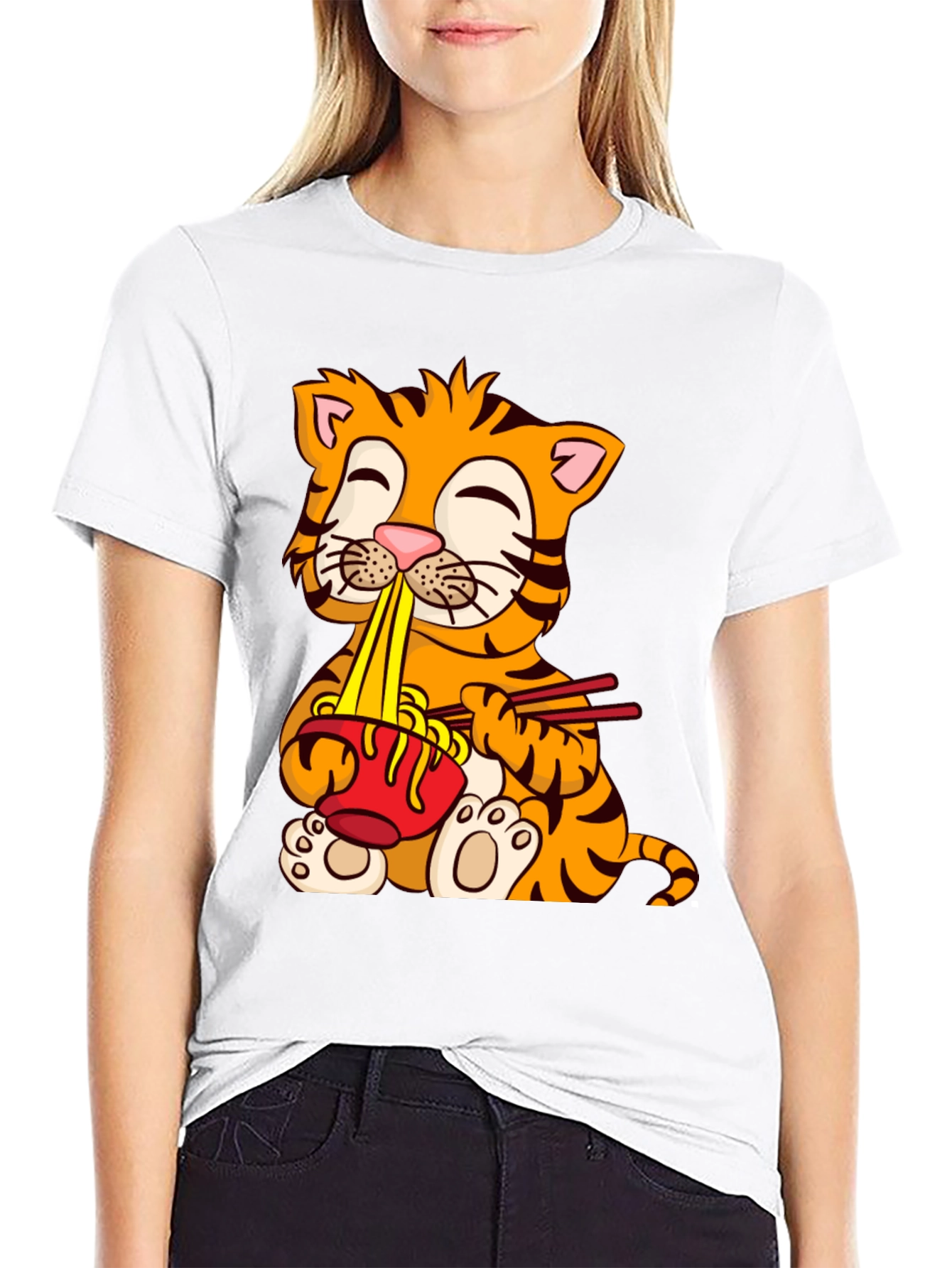 Cute Tiger Ramen T-Shirt