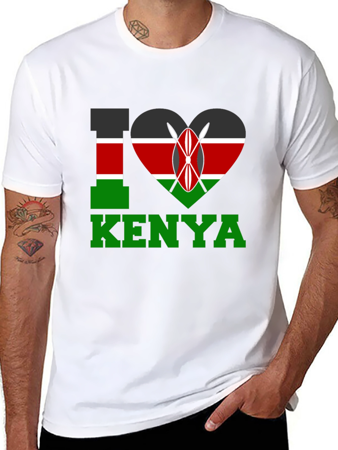 I Love Kenya T-Shirt - National Pride