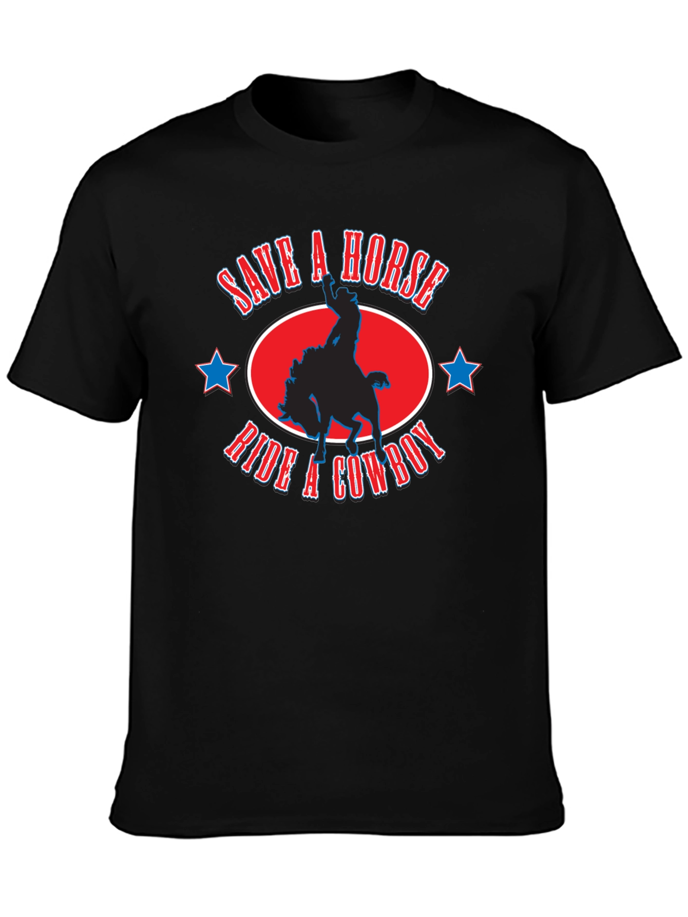 Save A Horse Ride A Cowboy Graphic T-Shirt