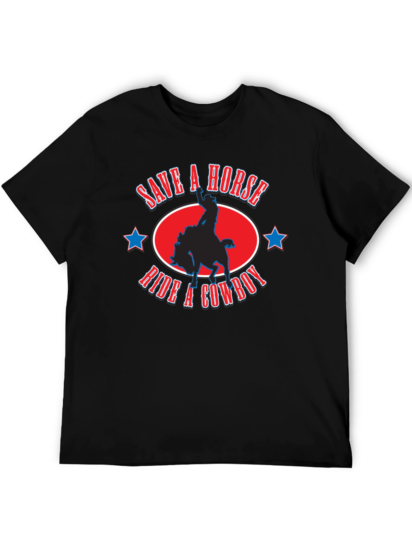 Save A Horse Ride A Cowboy Graphic T-Shirt