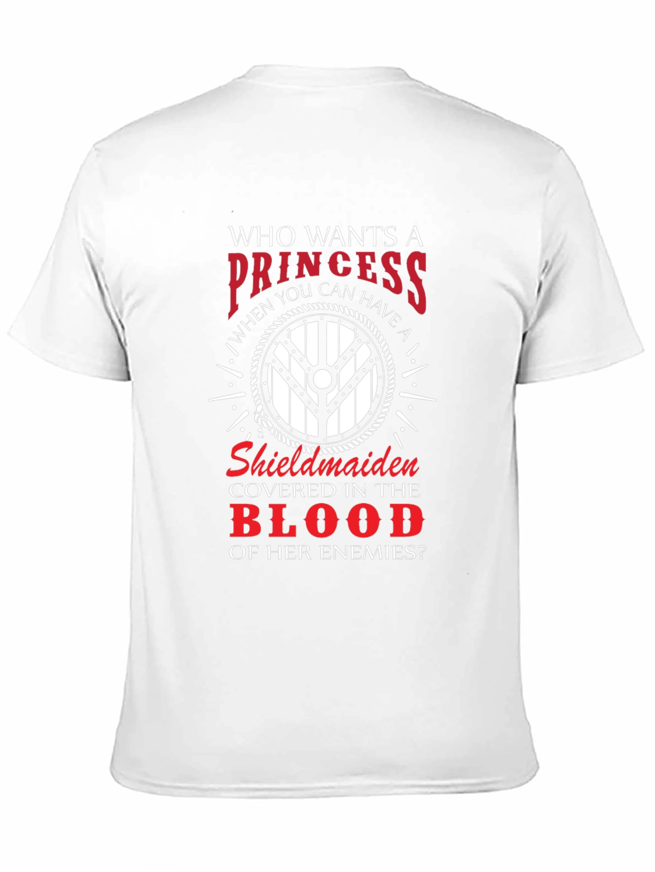 Viking Shieldmaiden T-Shirt - Princess Alternative Warrior Design