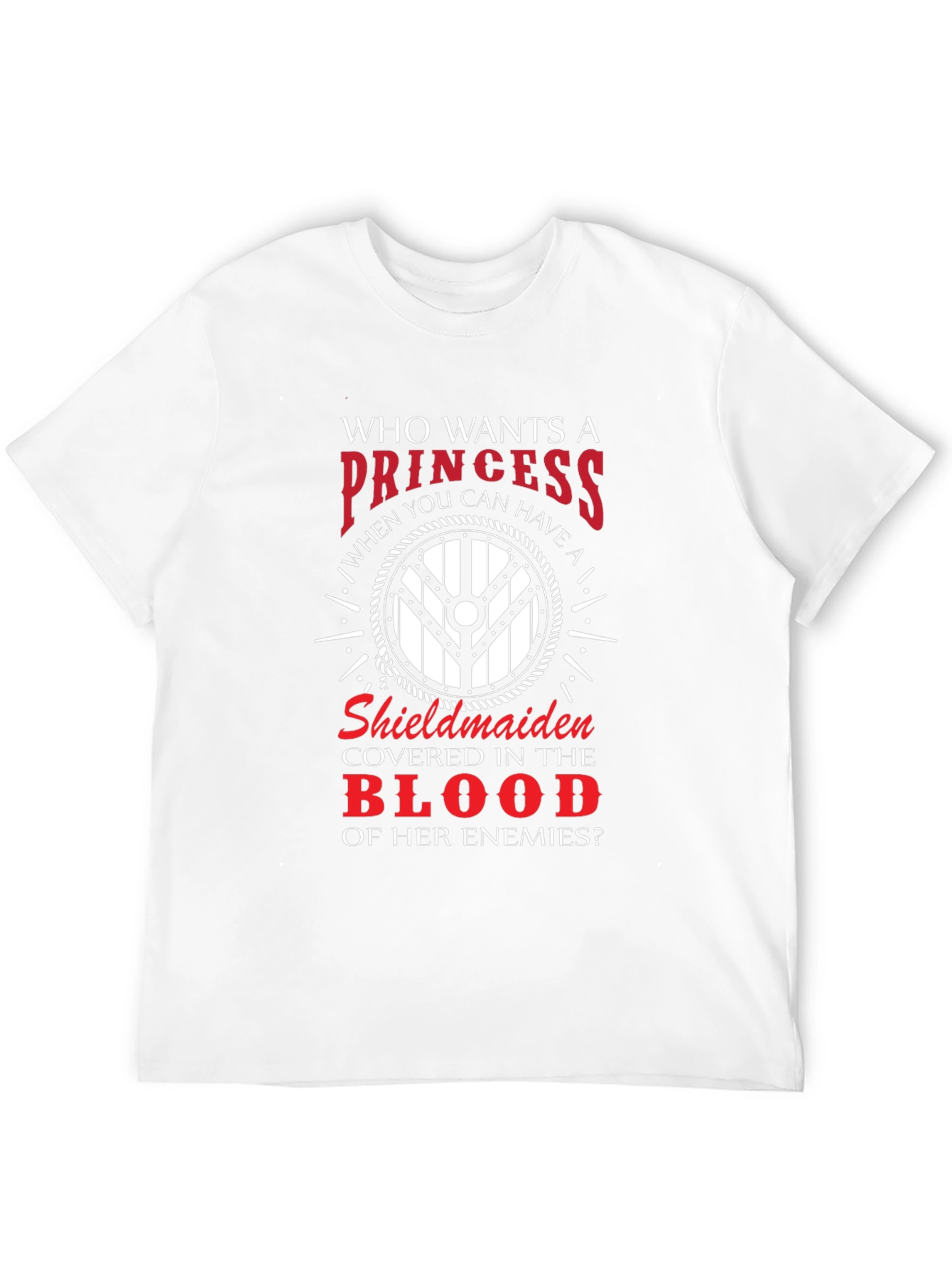 Viking Shieldmaiden T-Shirt - Princess Alternative Warrior Design