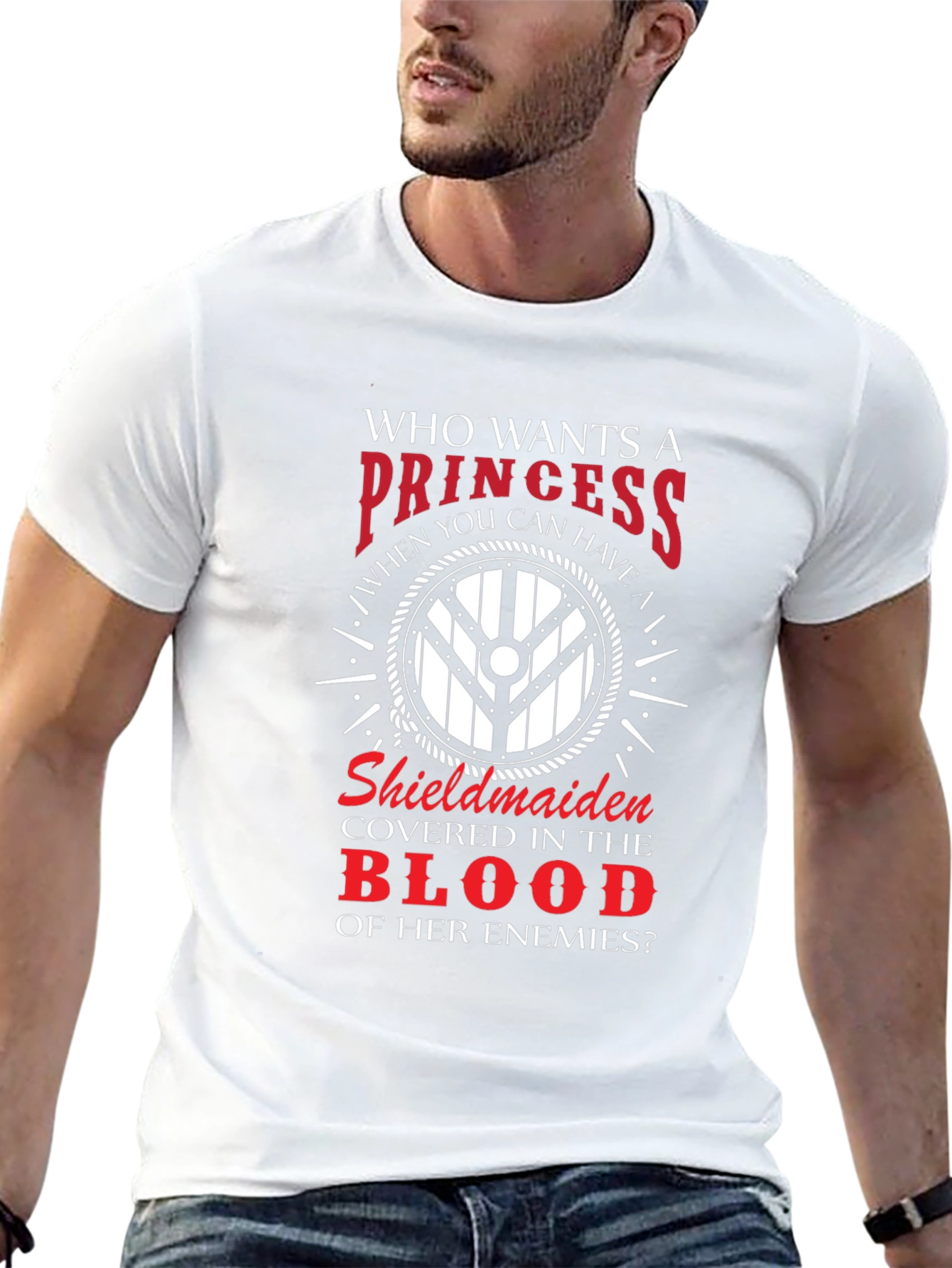 Viking Shieldmaiden T-Shirt - Princess Alternative Warrior Design