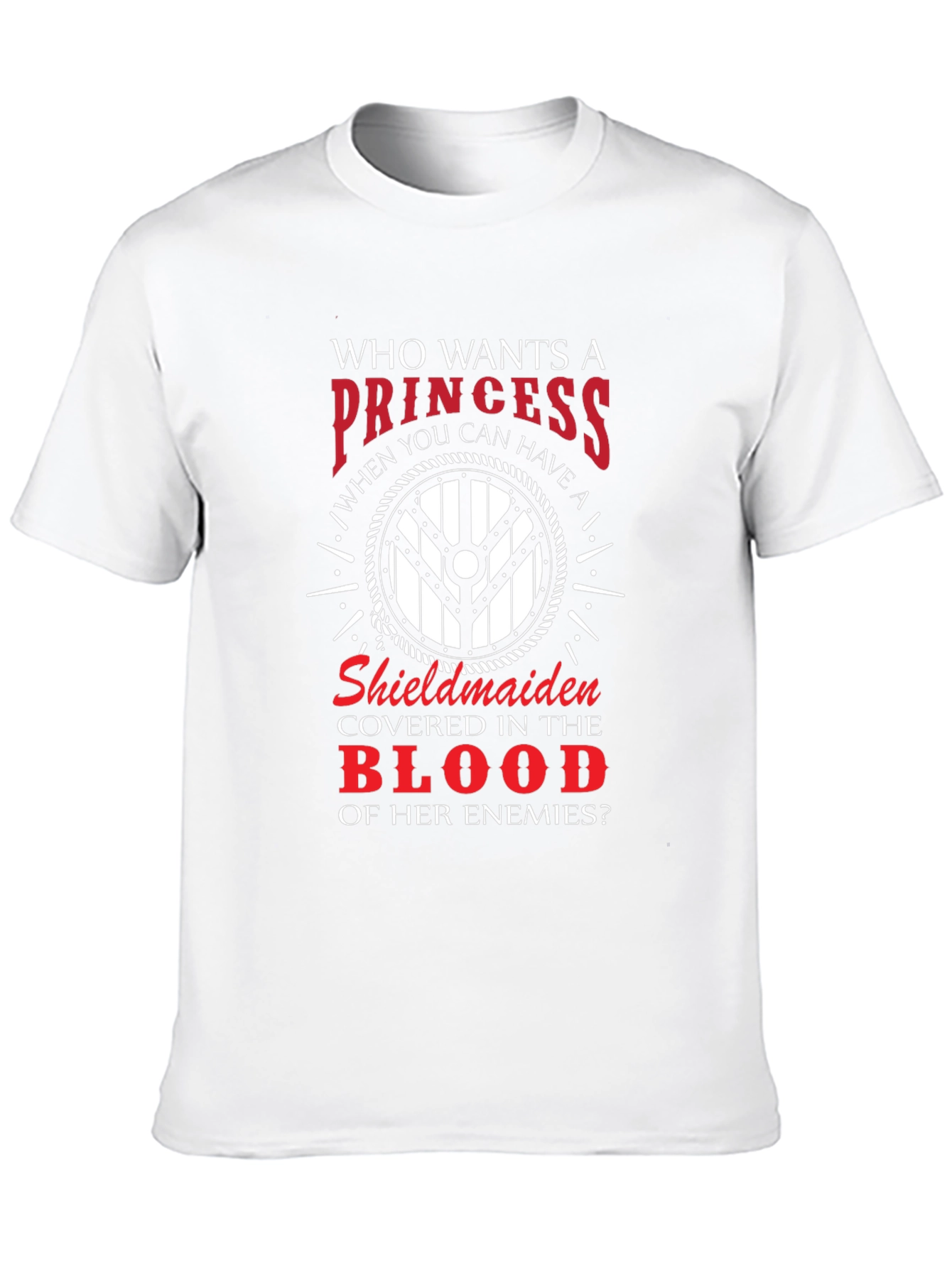 Viking Shieldmaiden T-Shirt - Princess Alternative Warrior Design